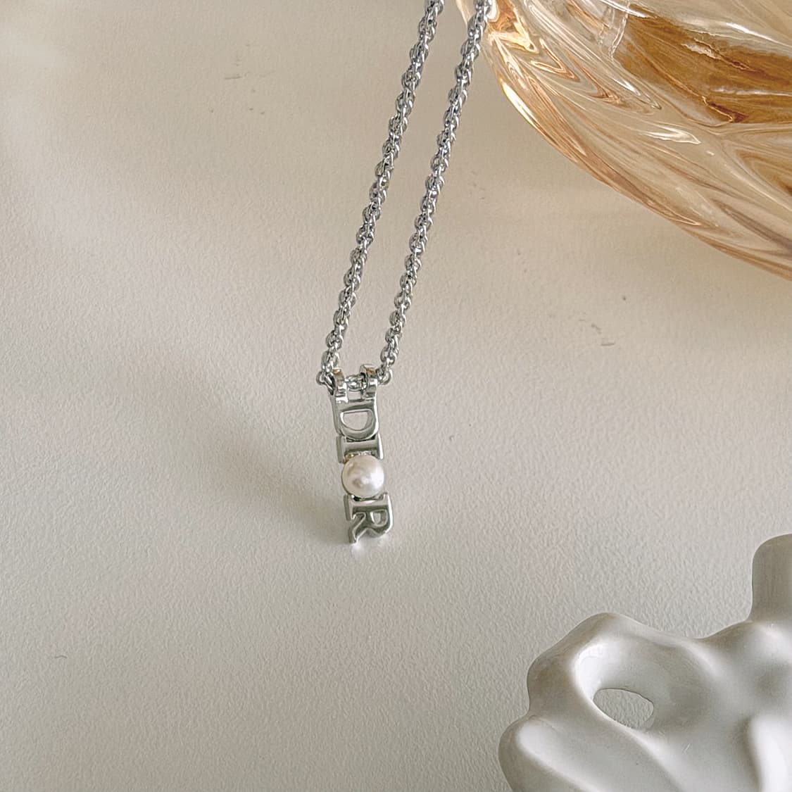 빈티지 디올 진주 목걸이 상품이미지2