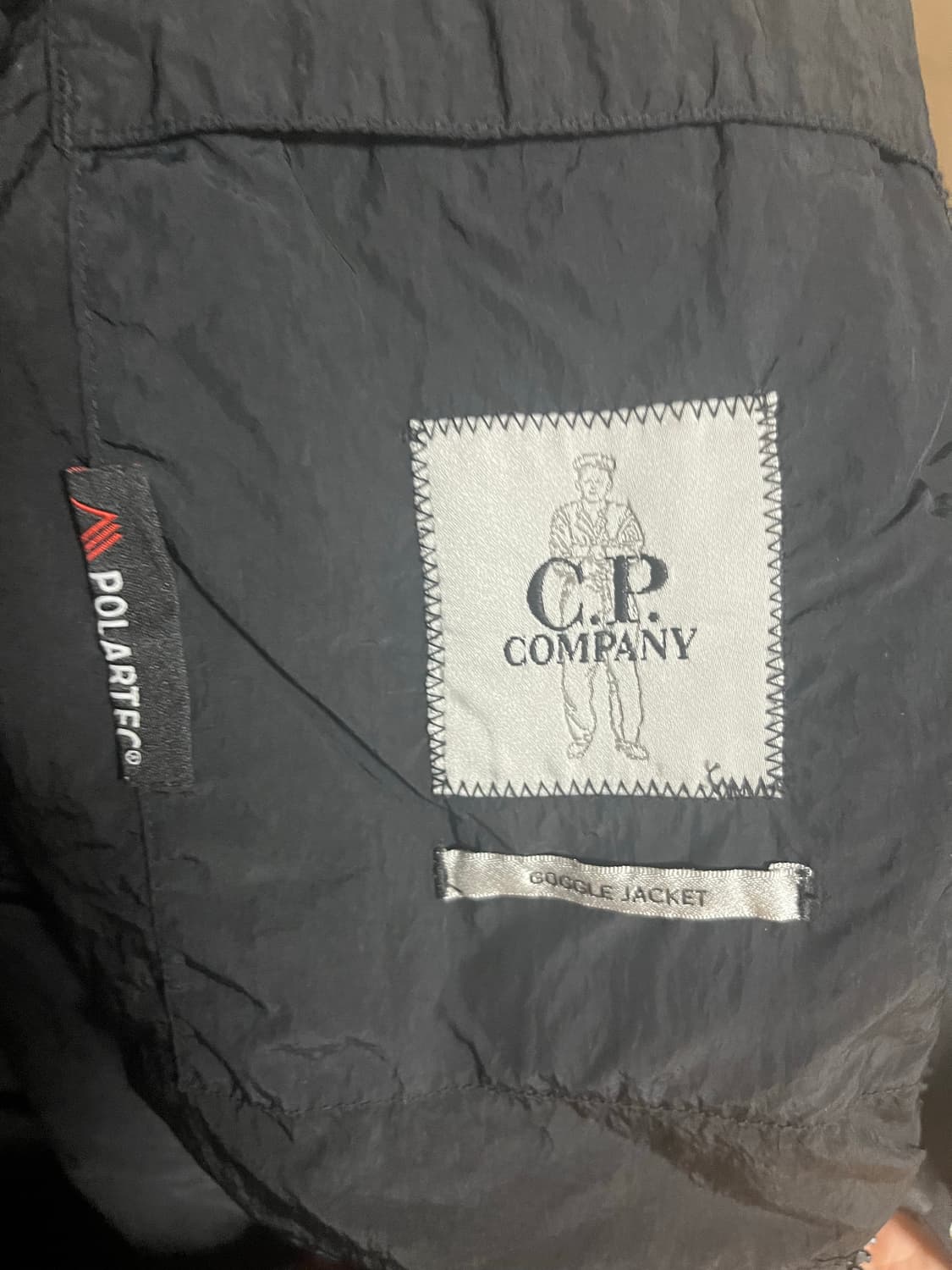 C.P. Company 씨피컴퍼니 G.D.P. 고글 자켓 블랙 23SS 상품이미지5