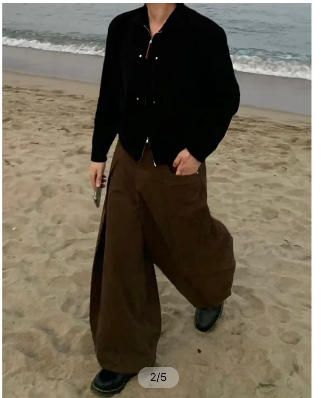 어라이브 핀턱 코튼팬츠 상품이미지2