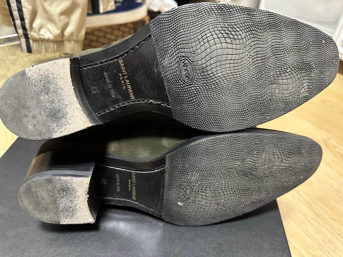 (42)생로랑 와이어트 40 다크그린 스웨이드 상품이미지6