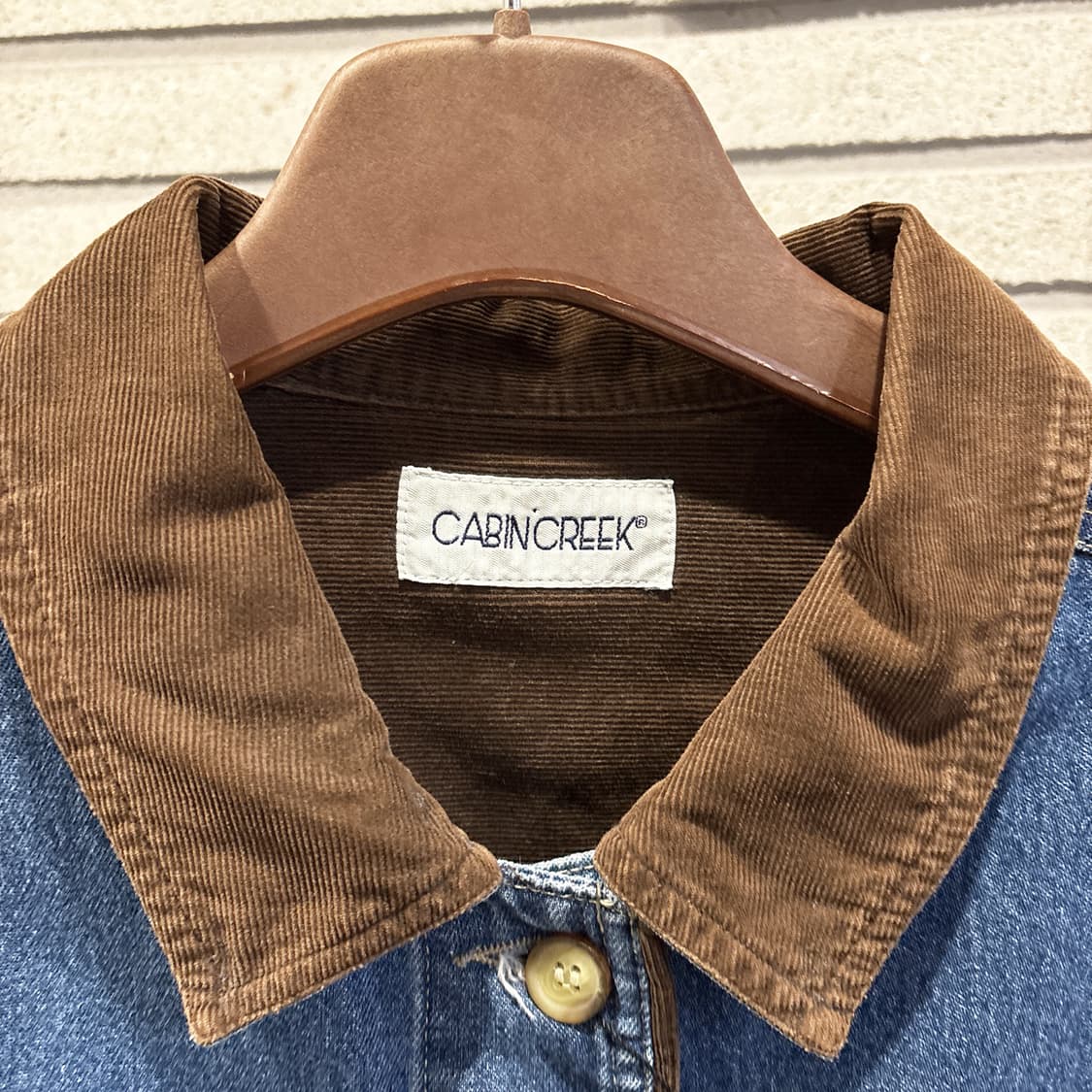 캐빈크릭 코듀로이 데님 워크자켓 2포켓 디테일 중 상품이미지6