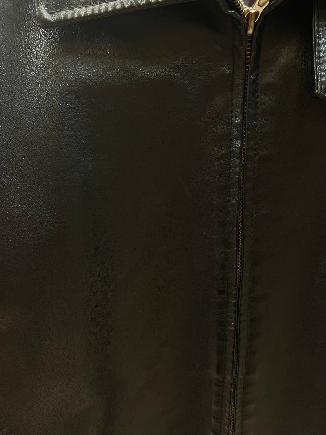 빈티지 레더 집업 자켓 블랙 #csz2142 상품이미지4