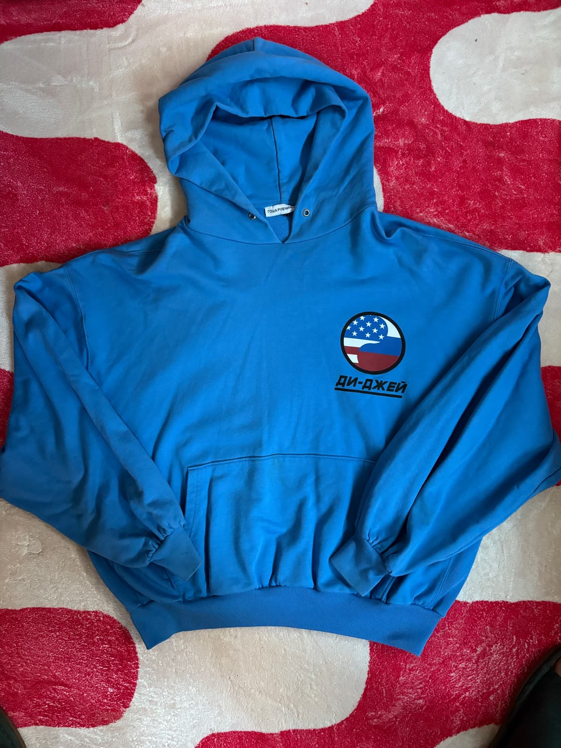 [L] 고샤 루브친스키 음양 후드 블루 상품이미지1