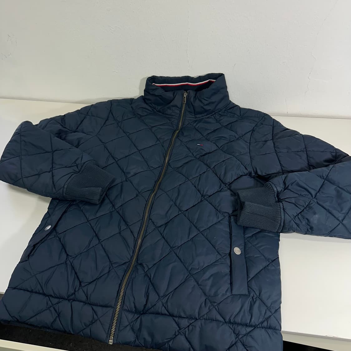 M 타미힐피거 네이비 퀼팅자켓 상품이미지1