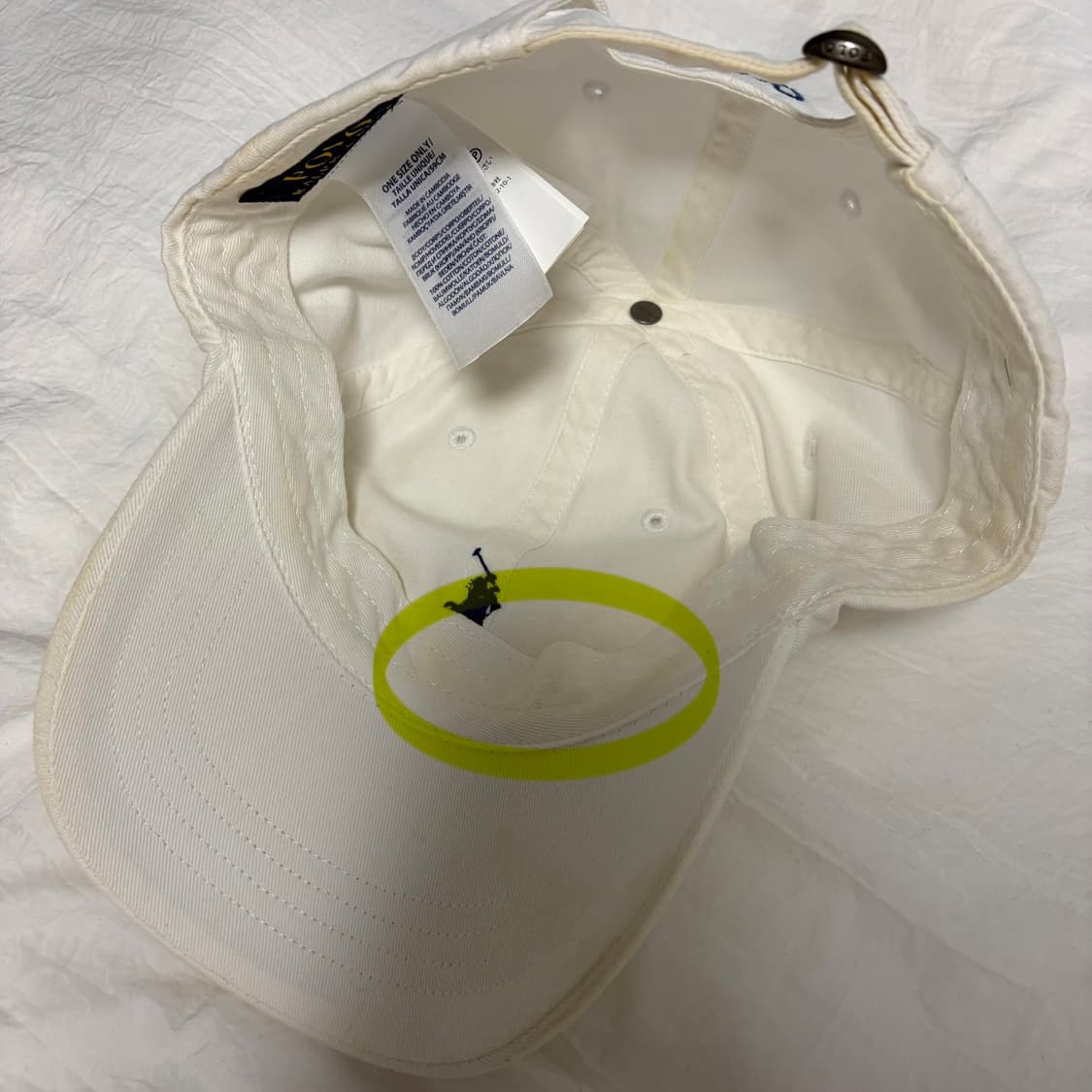 폴로 치노 베이스볼 캡 - 화이트 상품이미지4