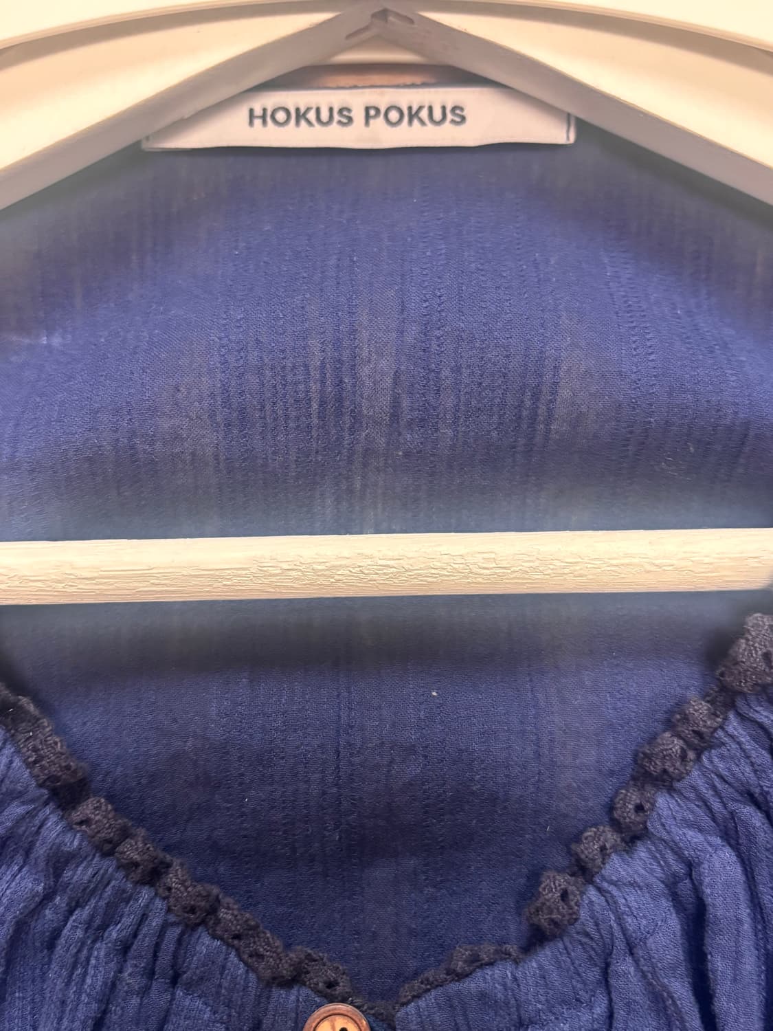 호쿠스포쿠스 Breeze 레이스 블라우스 딥블루 상품이미지4