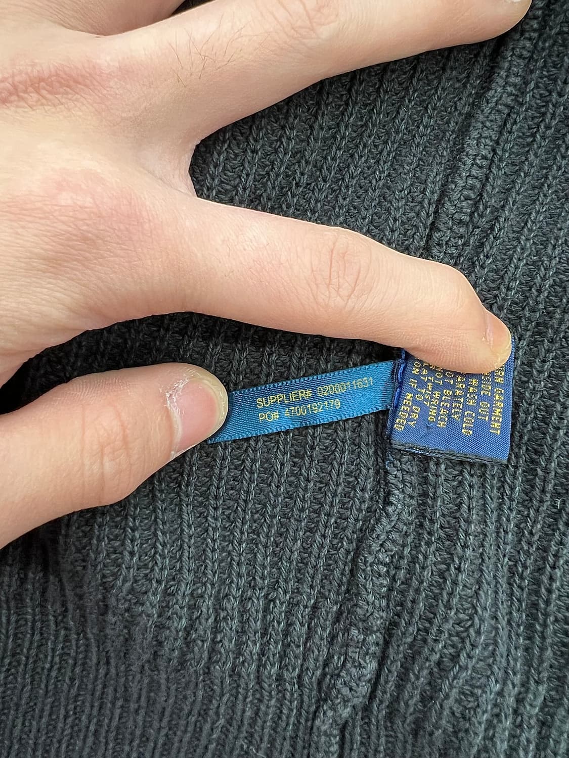 폴로 랄프로렌 숄 카라 텍스처 코튼 보머 자켓 상품이미지9