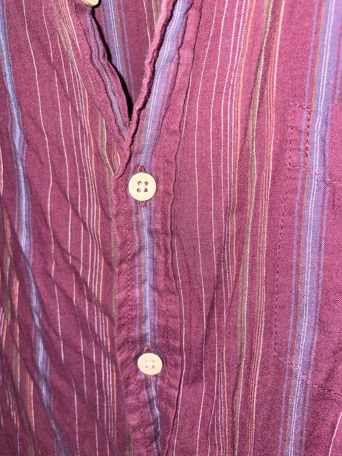 Vintage Stripe Soft Cotton 1/2 Shirts 상품이미지2
