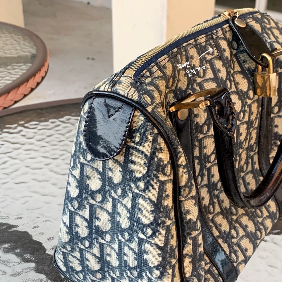 정품 디올 보스턴 토트백 상품이미지5