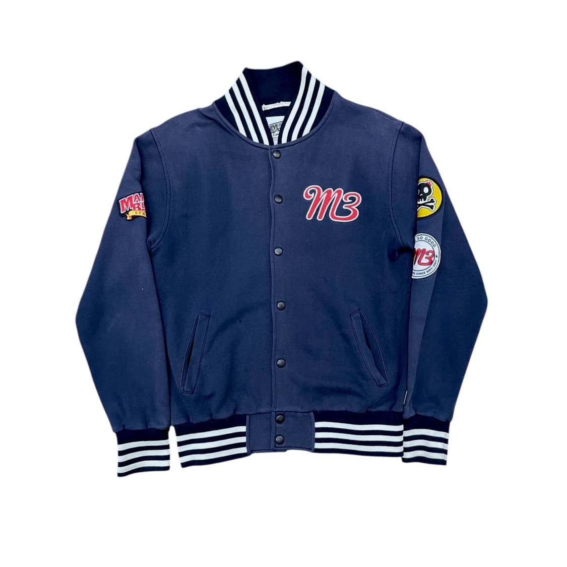 00s 네이버 웹툰 마린블루스 스웻 스타디움자켓 상품이미지2