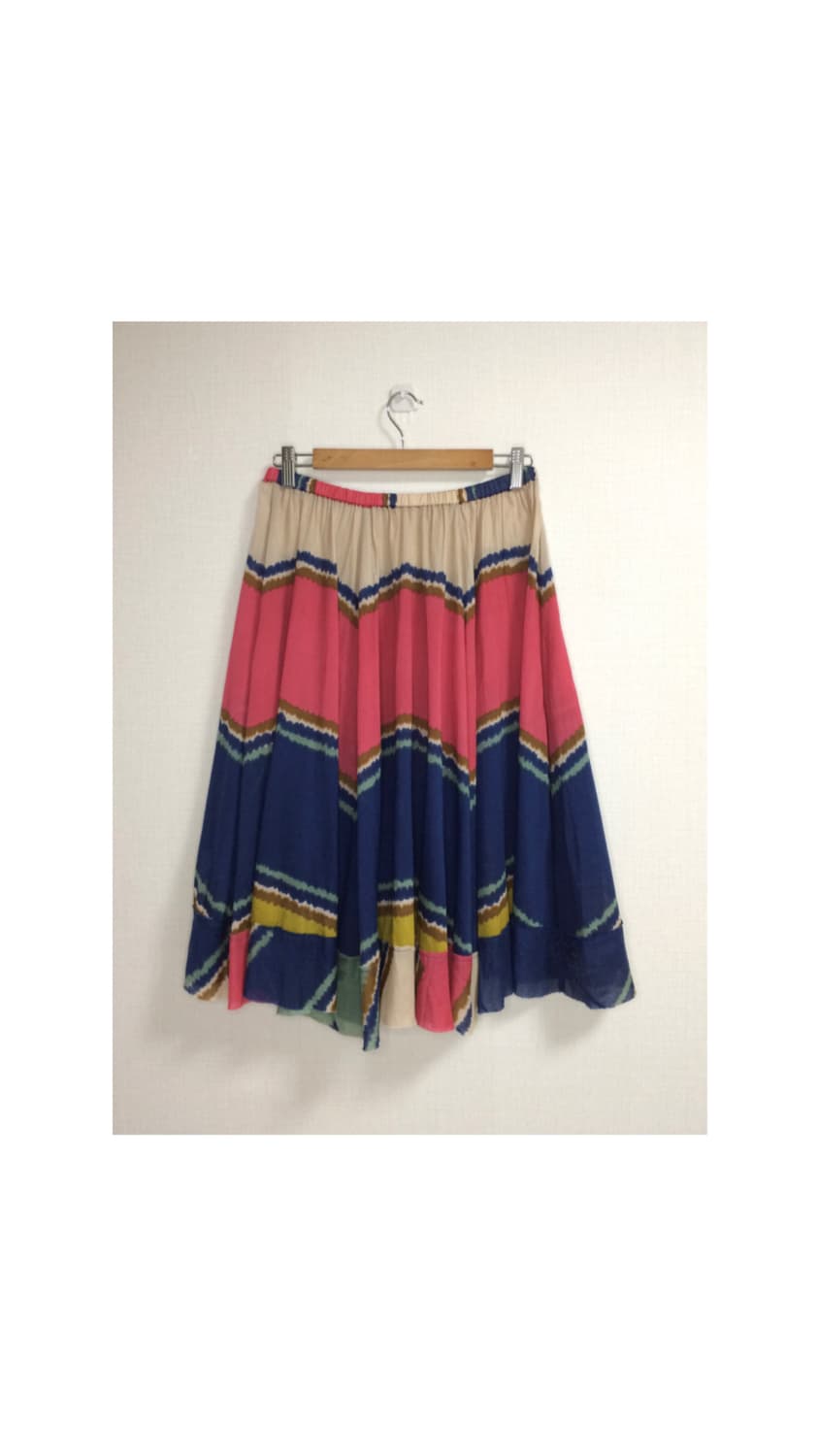 Ne-net 네넷냐 컬러풀 웨이브 밴딩 스커트 상품이미지5