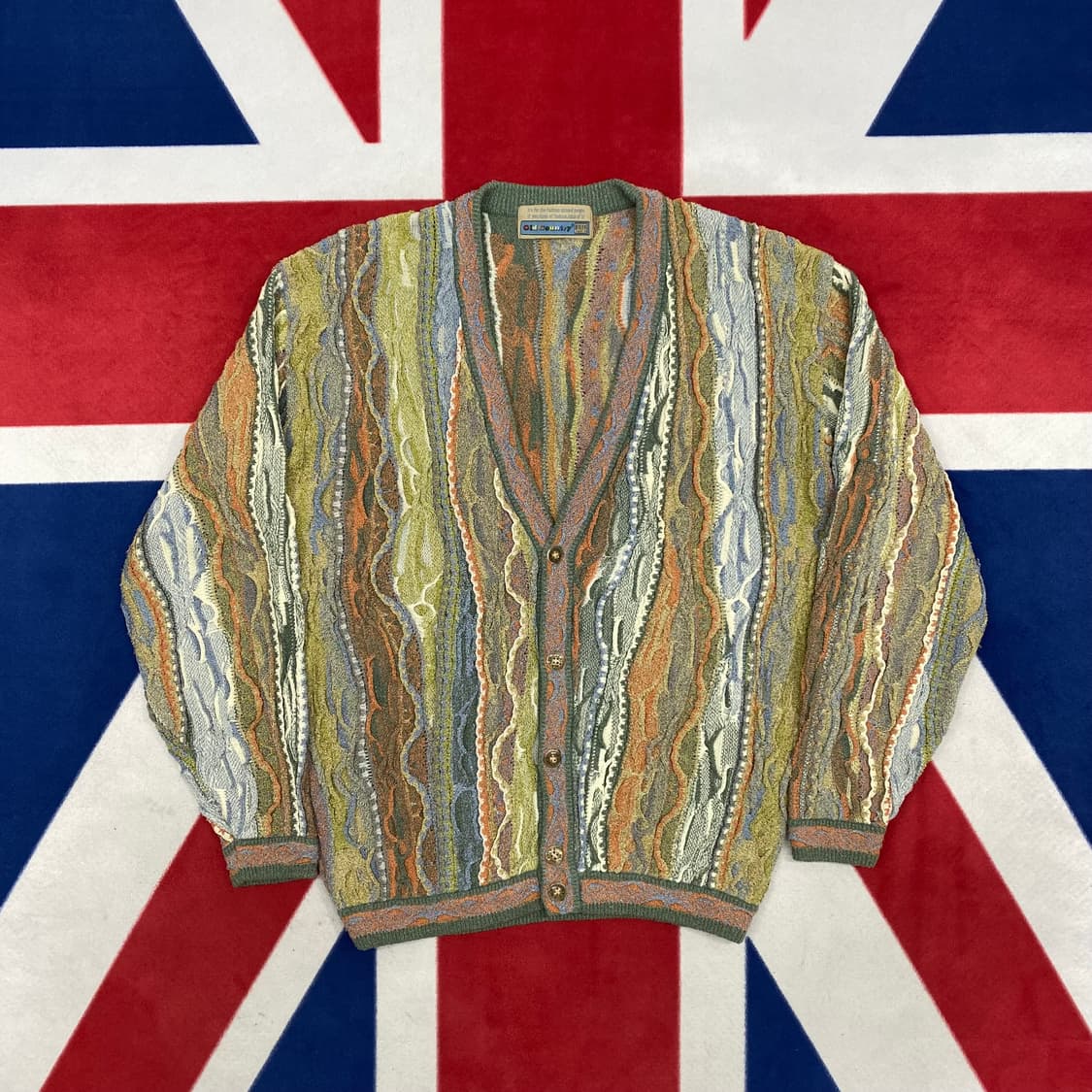 빈티지 케이블 가디건 실측L  상품이미지1