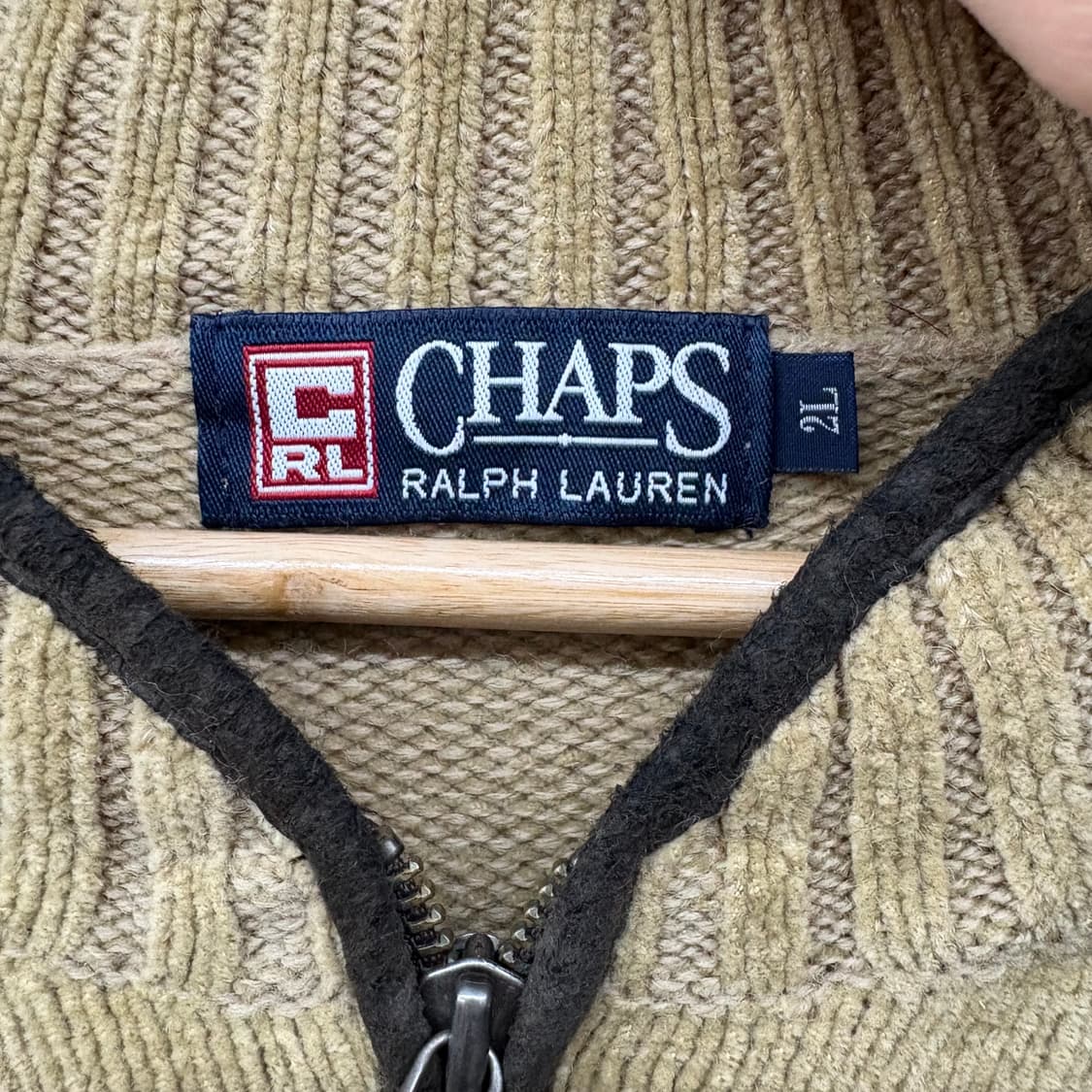 CHAPS 랄프로렌 집업 니트 스웨터 남/XL 상품이미지3