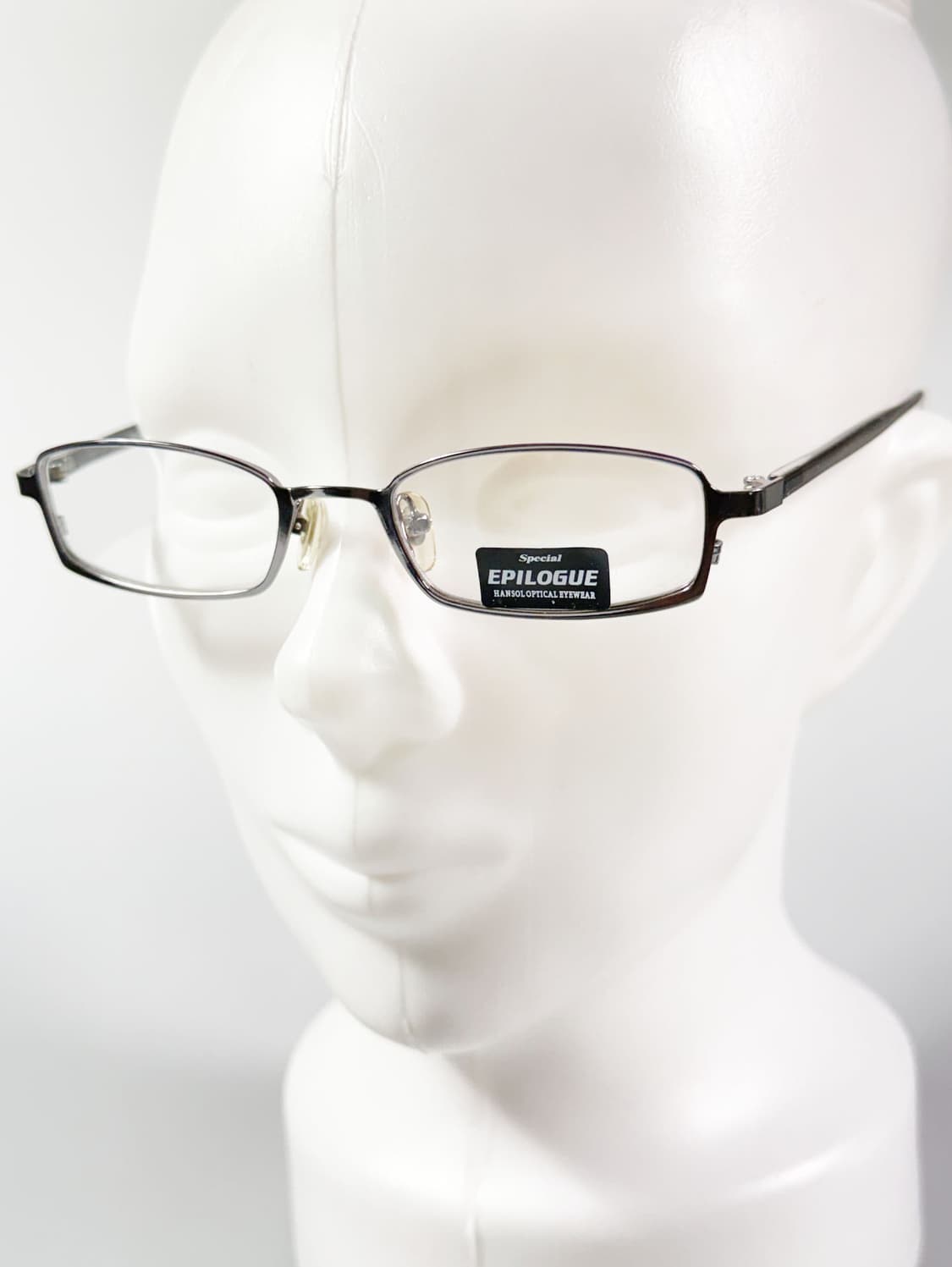 EPILOGUE 다크실버 슬림 스퀘어 메탈 빈티지 안경 상품이미지8
