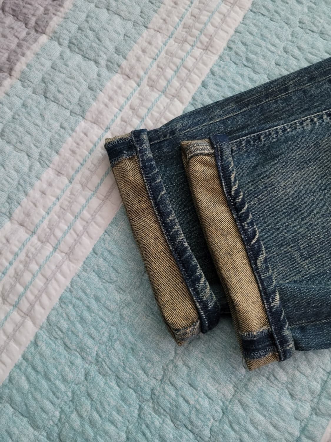  누디진 Nudie jean 씬핀 오가닉 그린블루 스판슬림진 32-33 상품이미지10