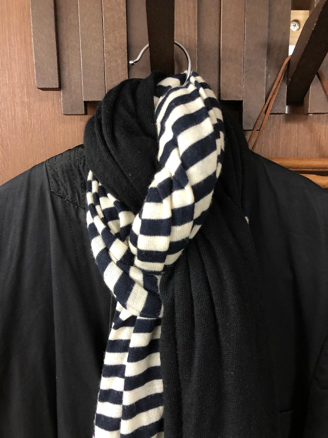 Comme des garcons 하프 스트라이프 머플러 상품이미지5