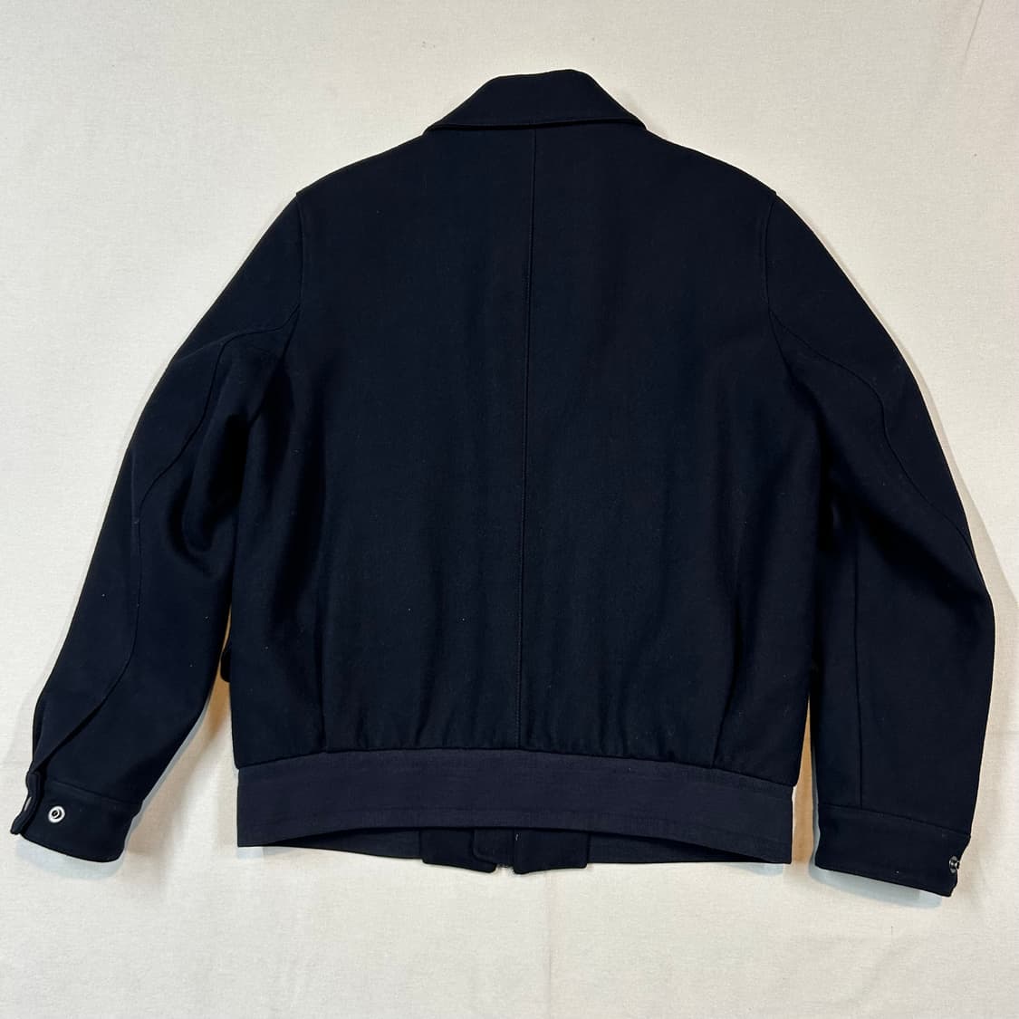 XL) 코모도 스퀘어 네이비 울 블루종 봄버 자켓 상품이미지7