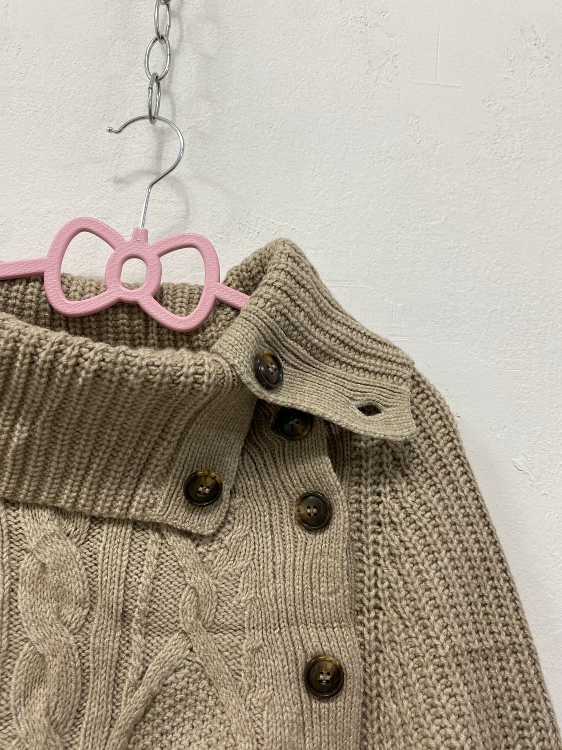 [KUMIKYOKU] 쿠미쿄쿠 사와코 라떼갸루 챠콜브라운 케이프 상품이미지6