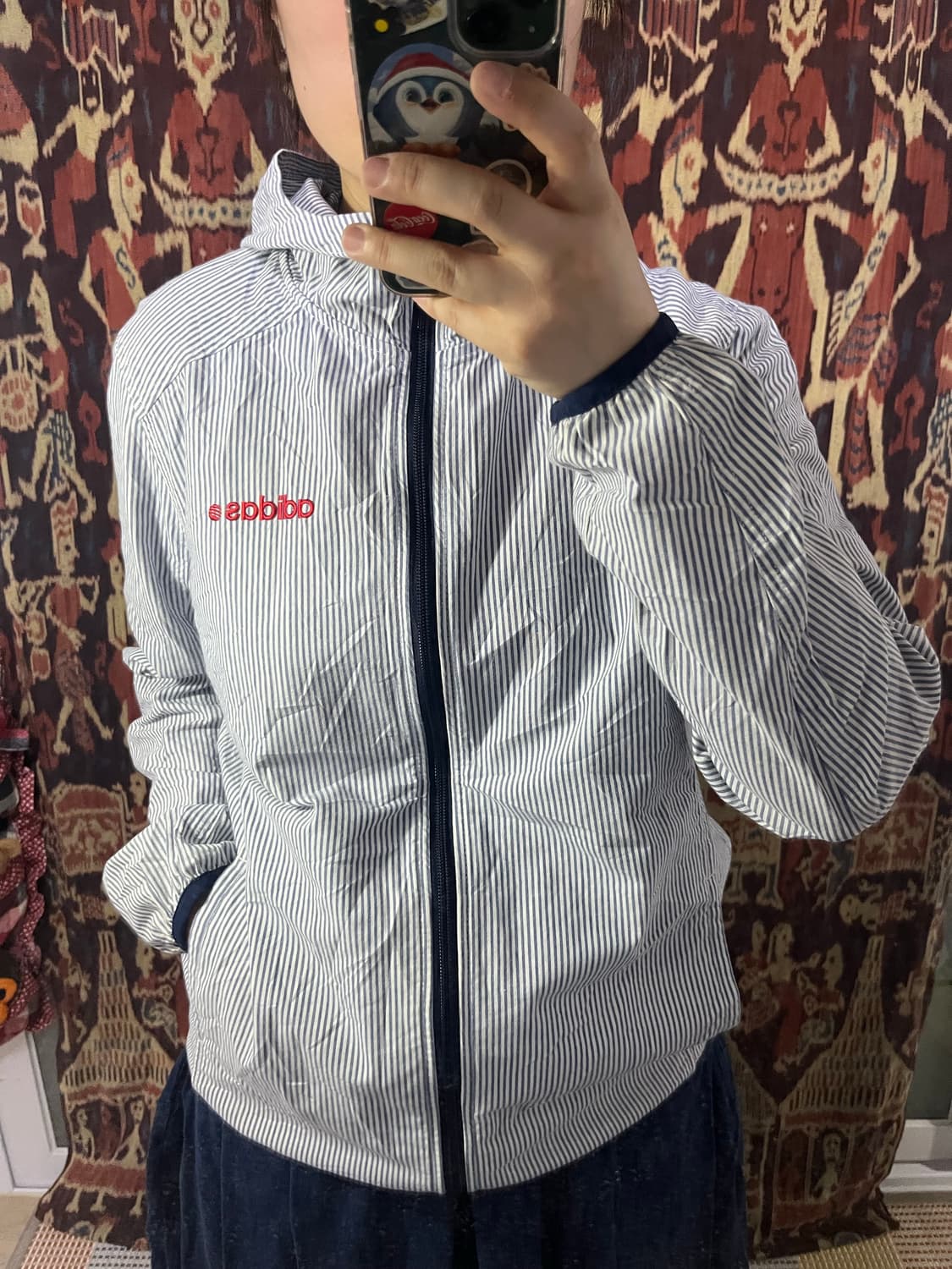 Adidas 스트라이프 후드 자켓 상품이미지2