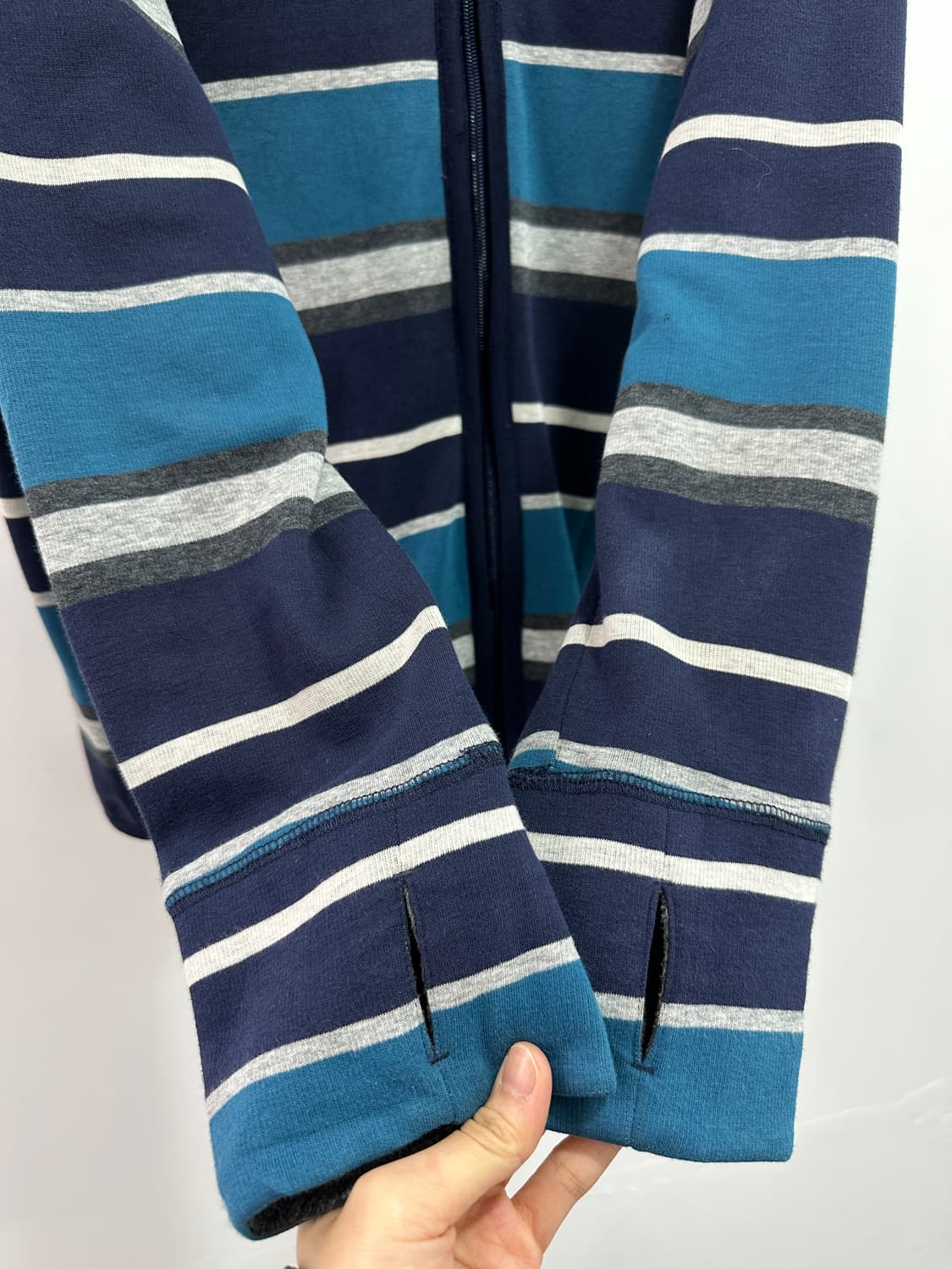 Upt stripe fur hoodie 상품이미지4