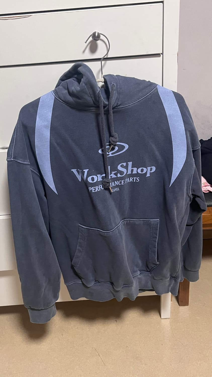 트래블 워크샵 디비전 피그먼트 후드티 다크 블루 상품이미지2