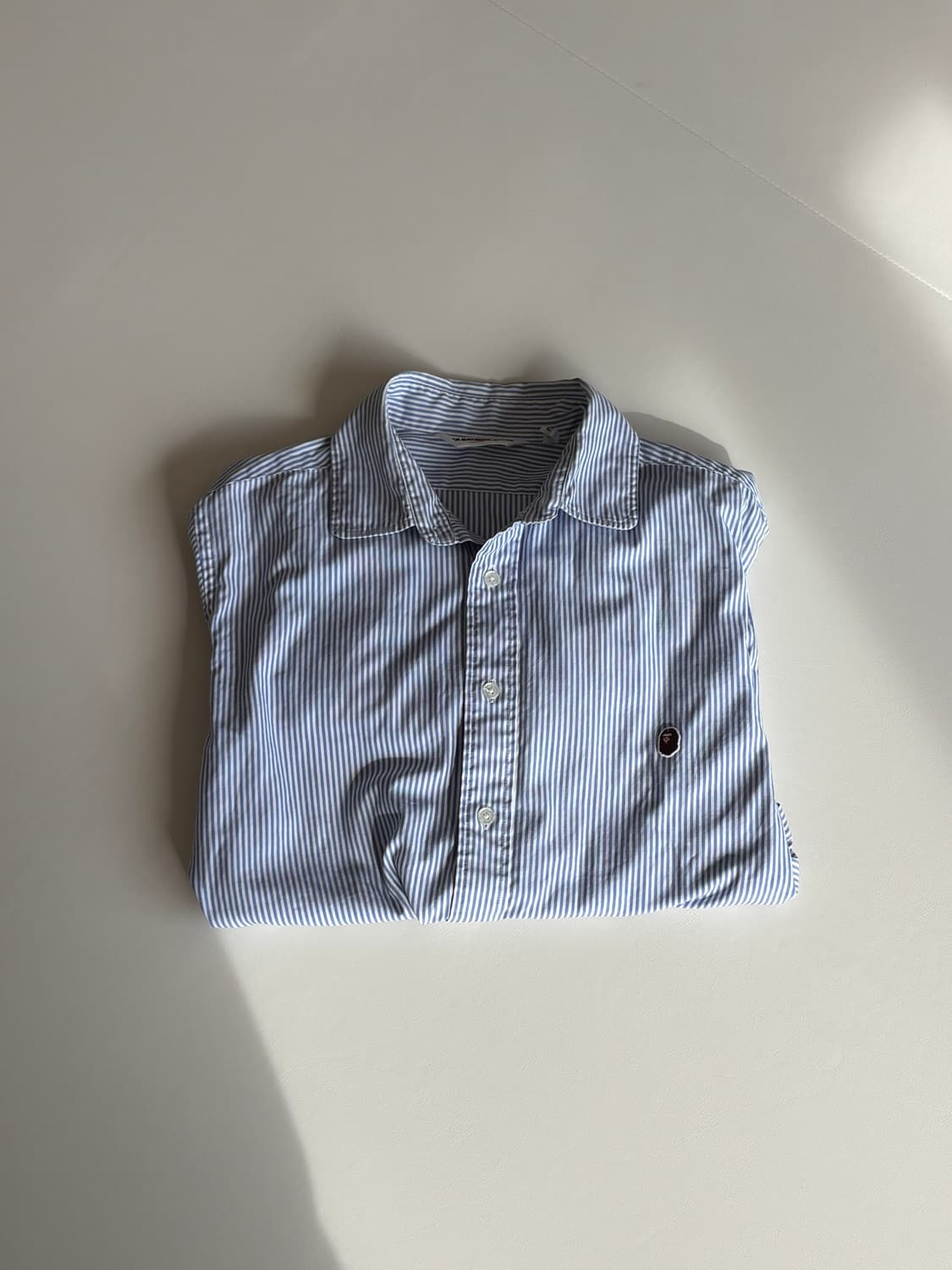 베이프 스트라이프 긴팔 셔츠 (L) 상품이미지6