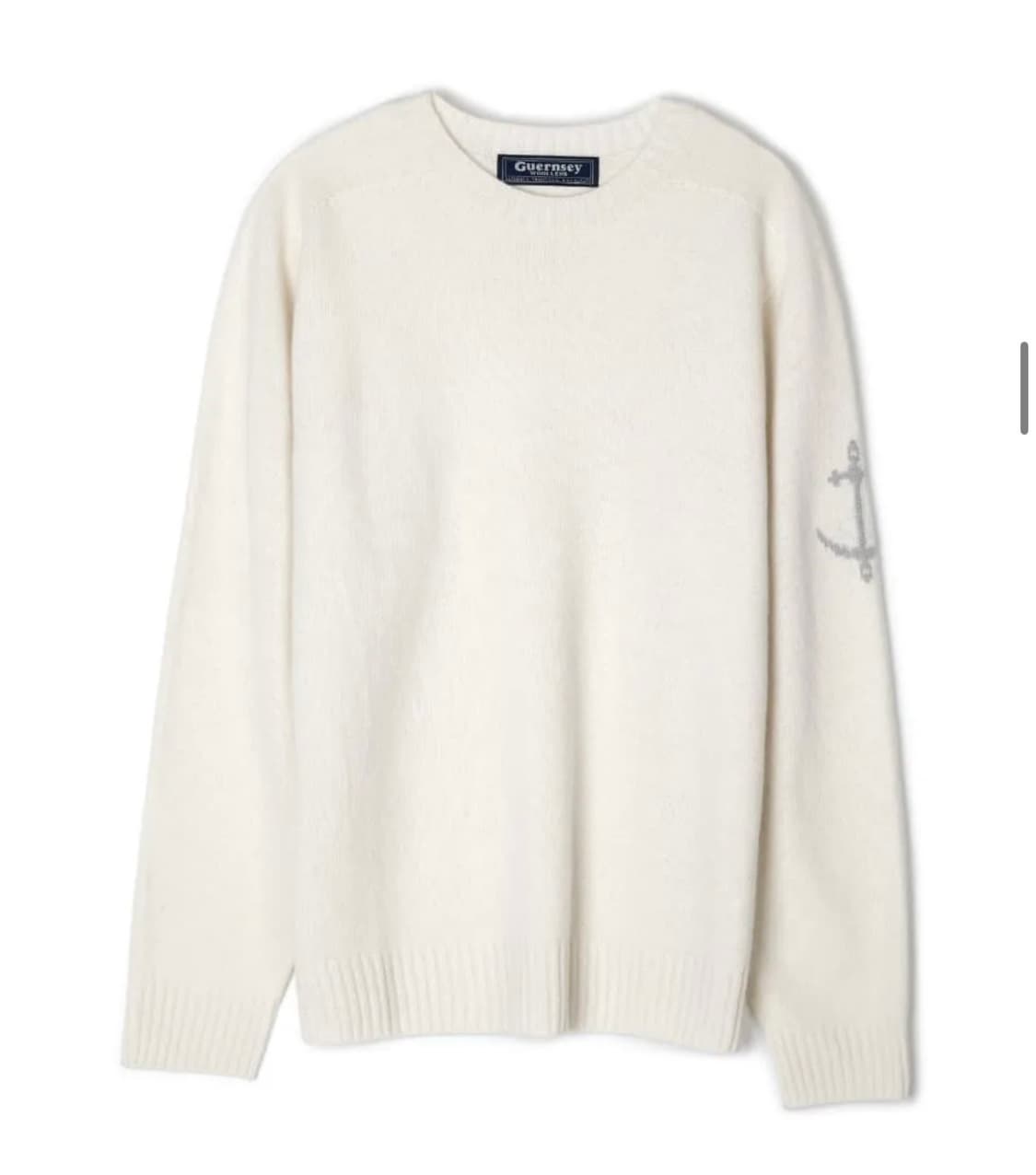 건지 올른스 메리노 울 스웨터 (에크루) 상품이미지1