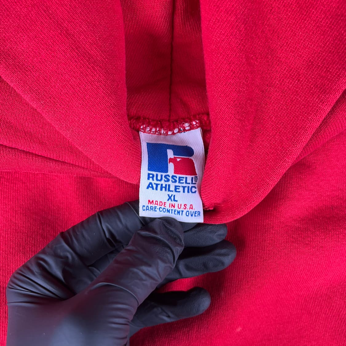 빈티지 러셀 애슬래틱 후드 레드 상품이미지4