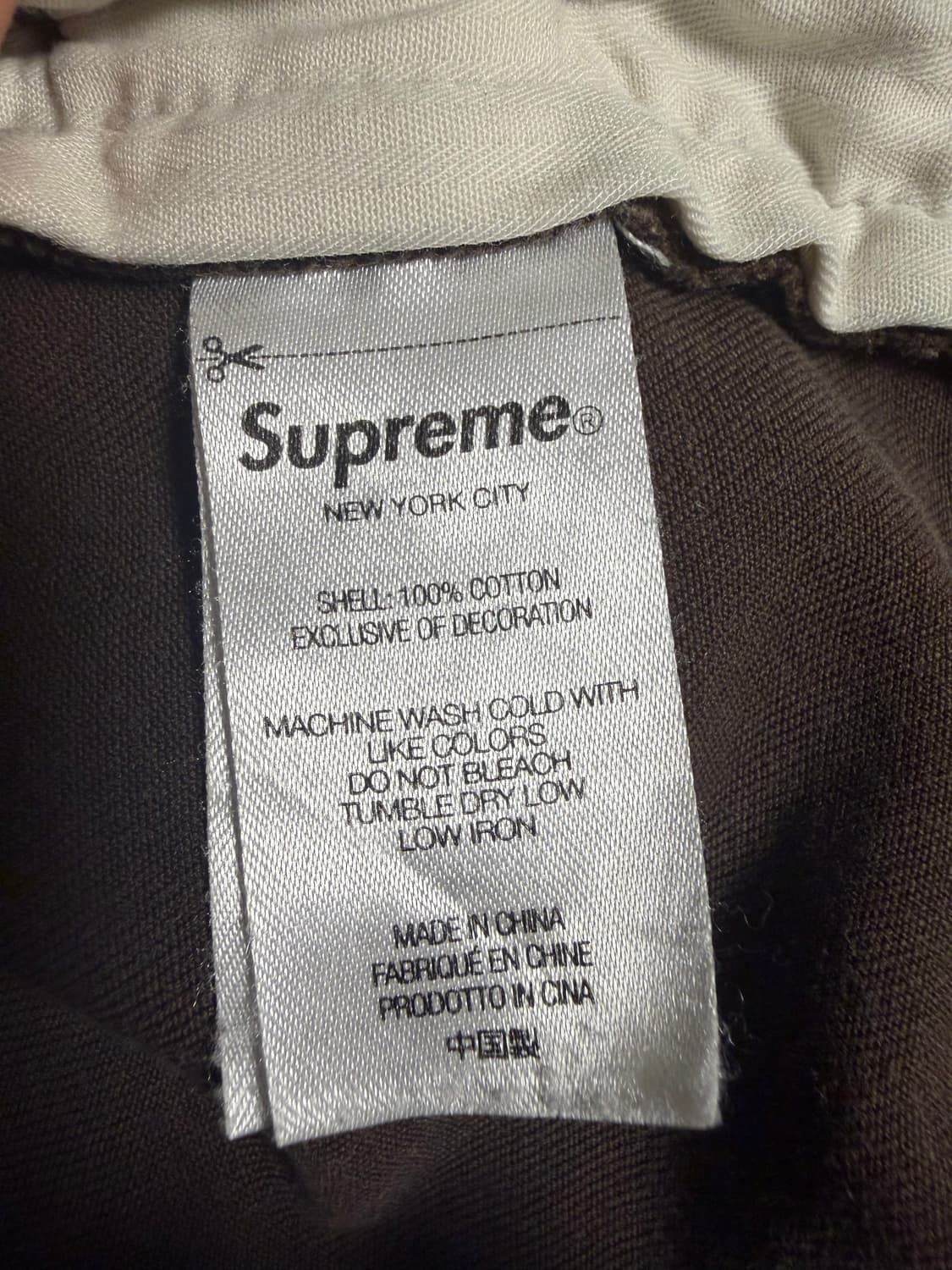 슈프림 치노팬츠 브라운 21FW 상품이미지7