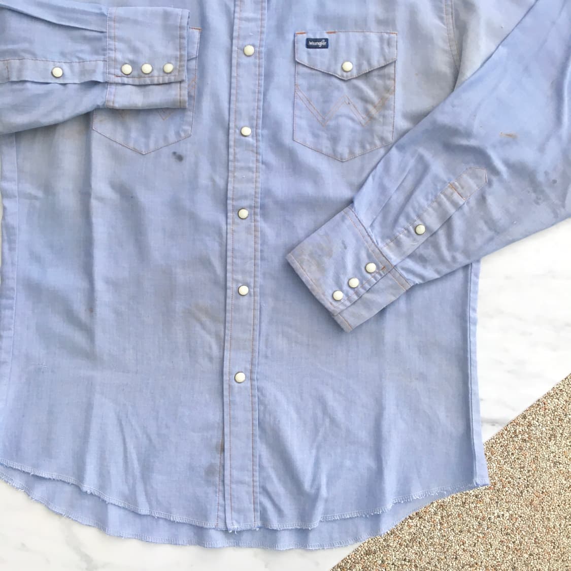 소라색 웨스턴 셔츠 남방 남자 105 110 상품이미지4