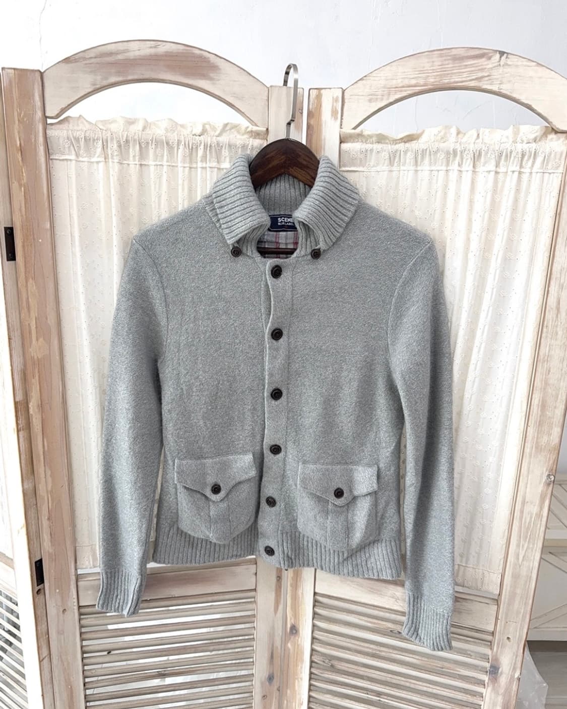 Gray knit cardigan 상품이미지1