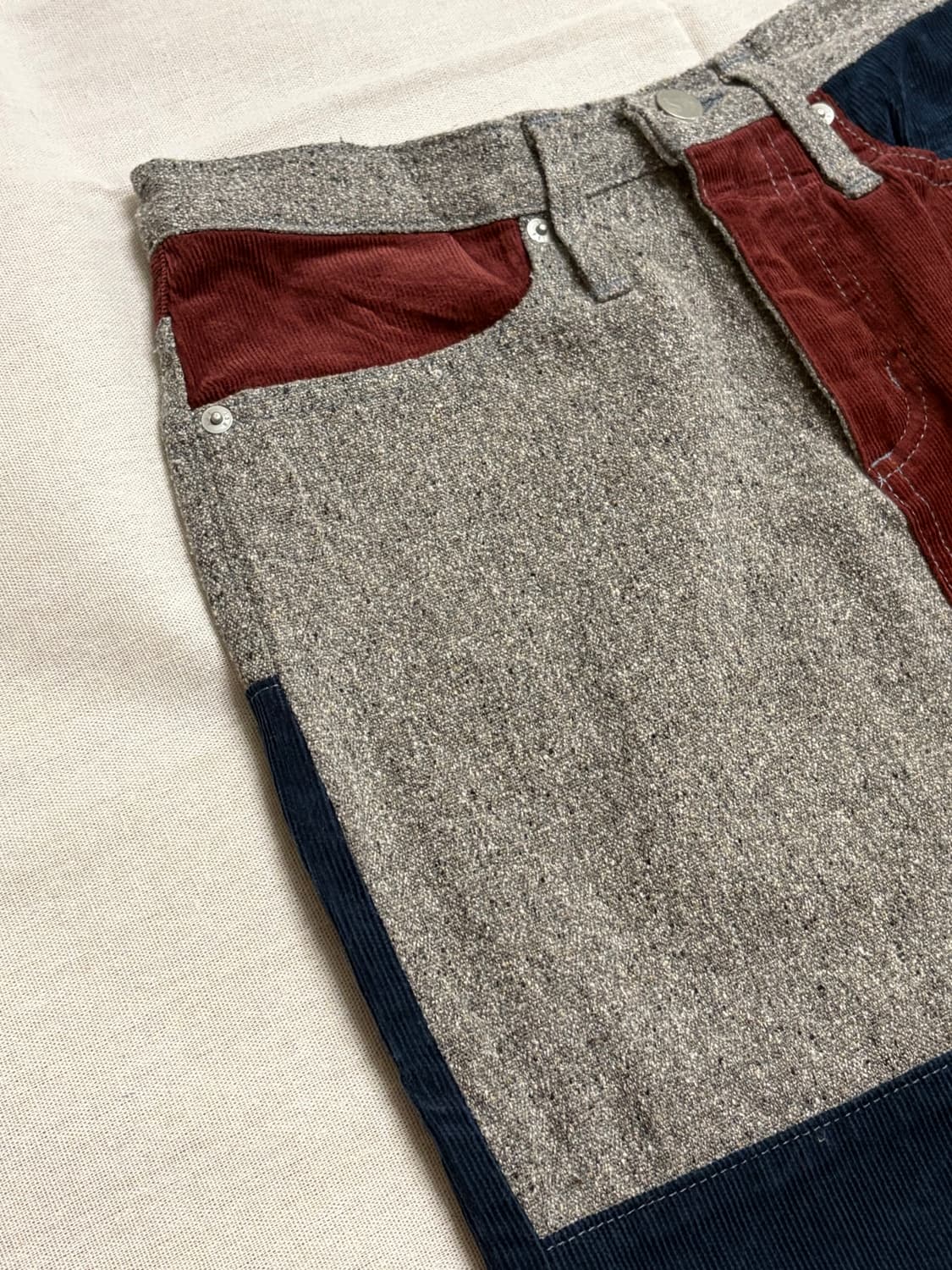 [일본빈티지] 코듀로이 헤링본 미디 스커트 상품이미지4