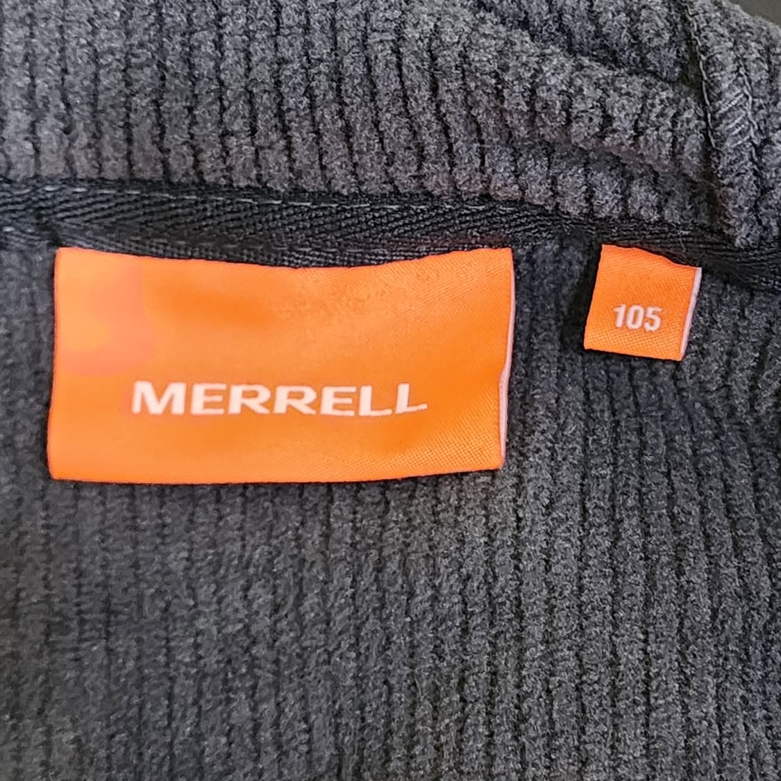 [105] MERRELL 골지 플리스 후드집업 (차콜) 상품이미지4