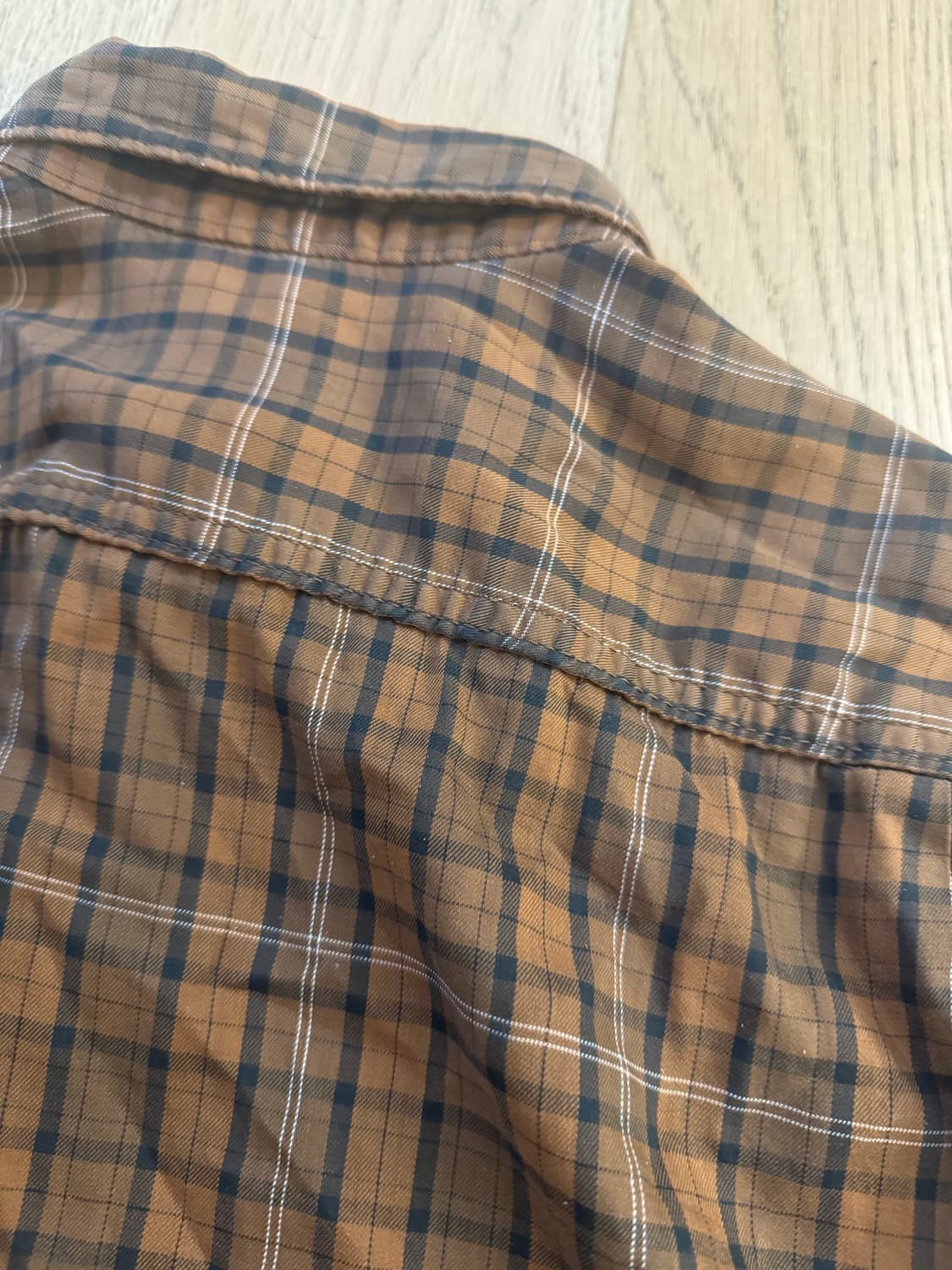 꼼데가르송 옴므 체크 셔츠 상품이미지5