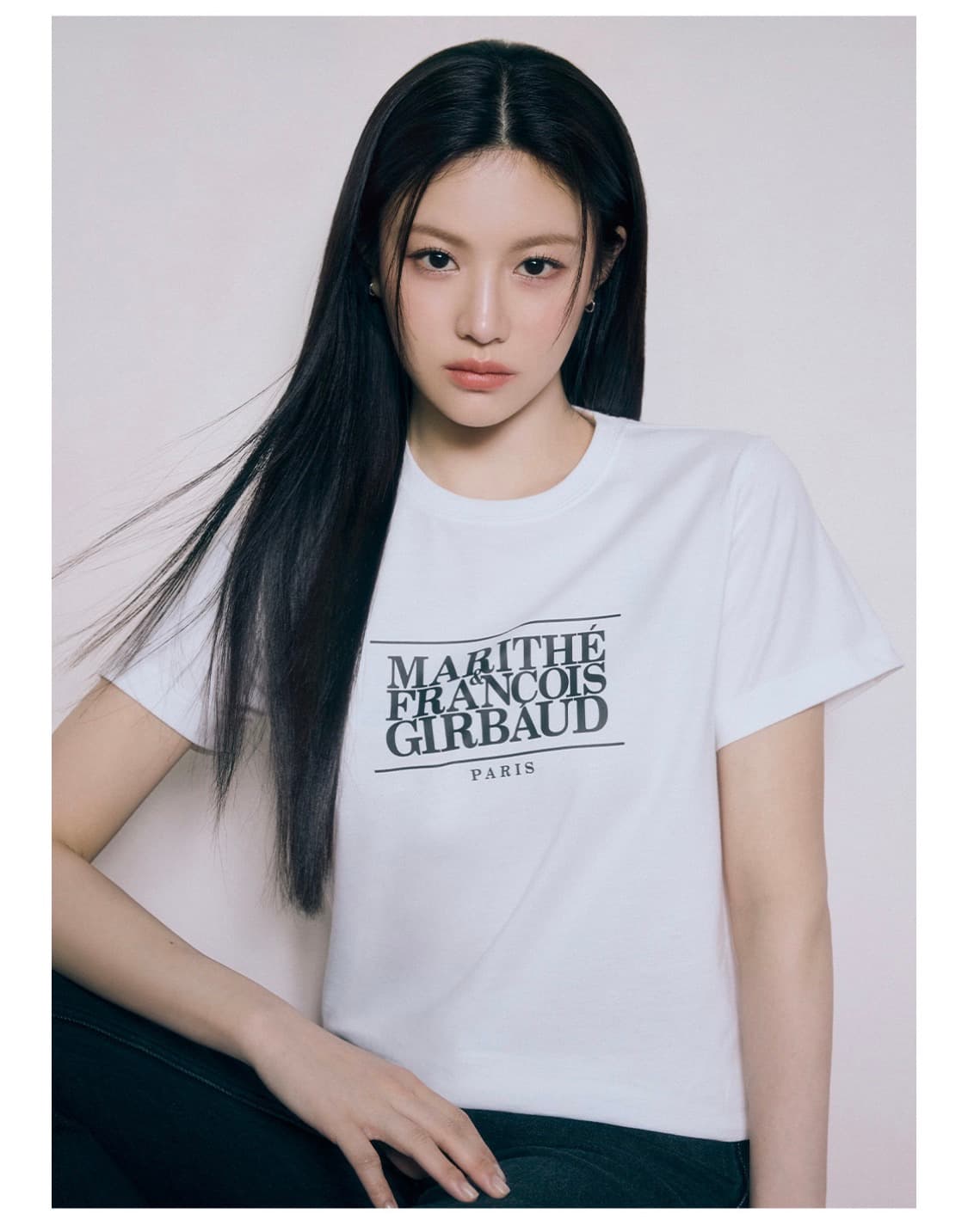 마리떼프랑소와저버 W CLASSIC LOGO TEE white 상품이미지2