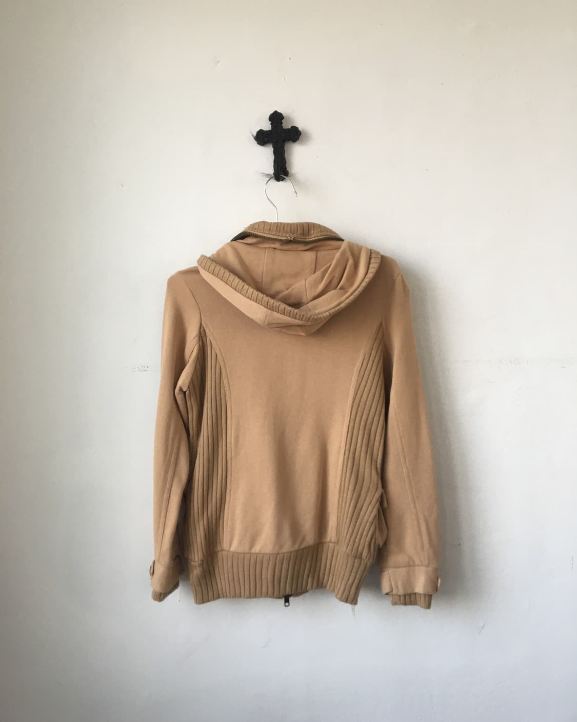 Ribbed layered high neck zip up 상품이미지3