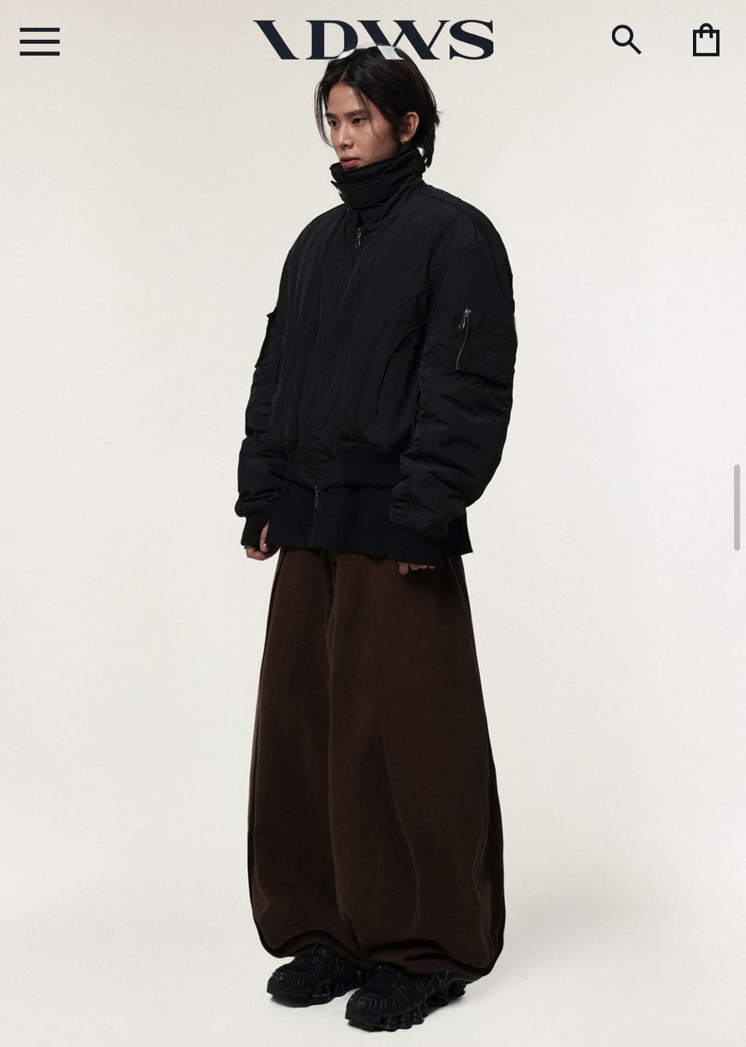 아이돈워너셀 스웨이드 벌룬 팬츠 브라운 상품이미지2