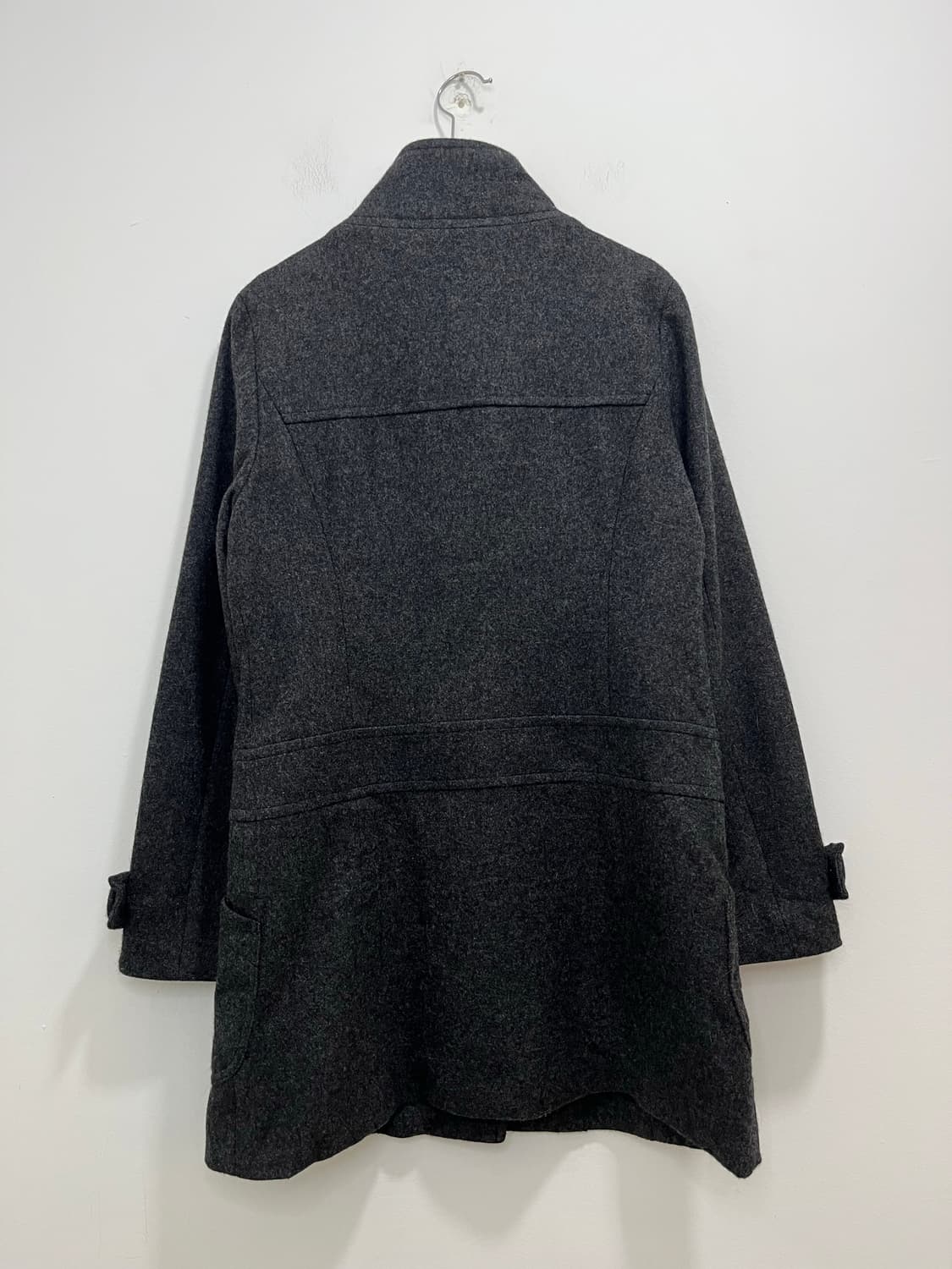 일본 빈티지 Dearest 모리걸 왕버튼 차콜 미디코트 상품이미지8