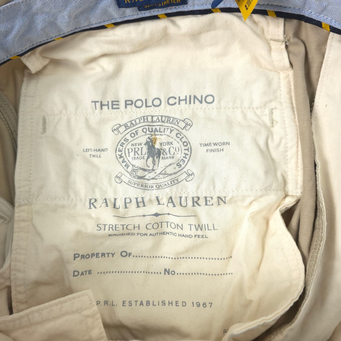 폴로 랄프로렌 슬림 스트레치 치노팬츠 베이지 (33) 상품이미지6