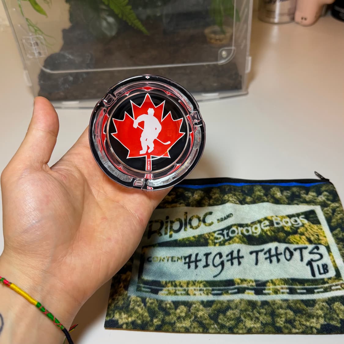 캐나다 메이플 리프 하키 애쉬트레이 재떨이 상품이미지1