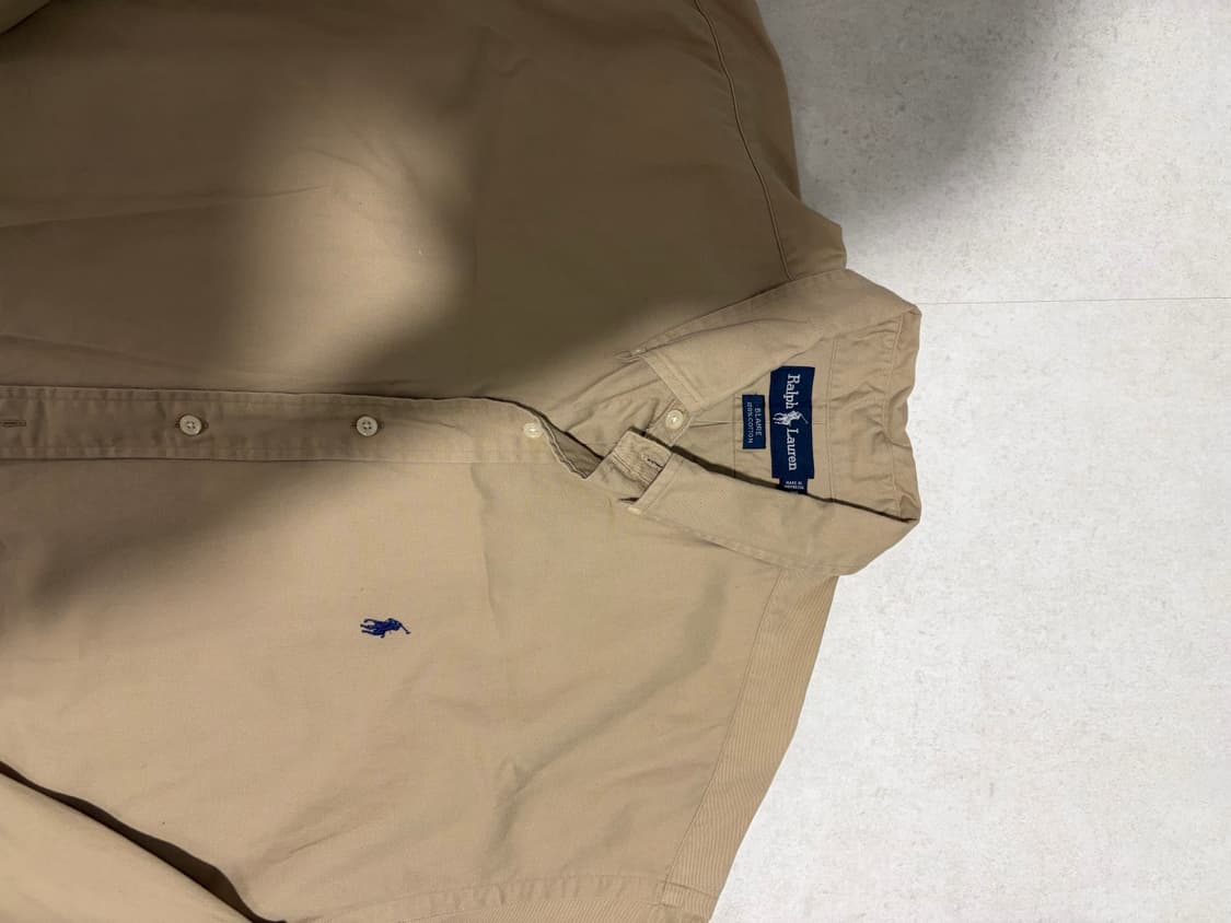 폴로 오버핏셔츠 커스텀 패치워크 원피스  상품이미지3