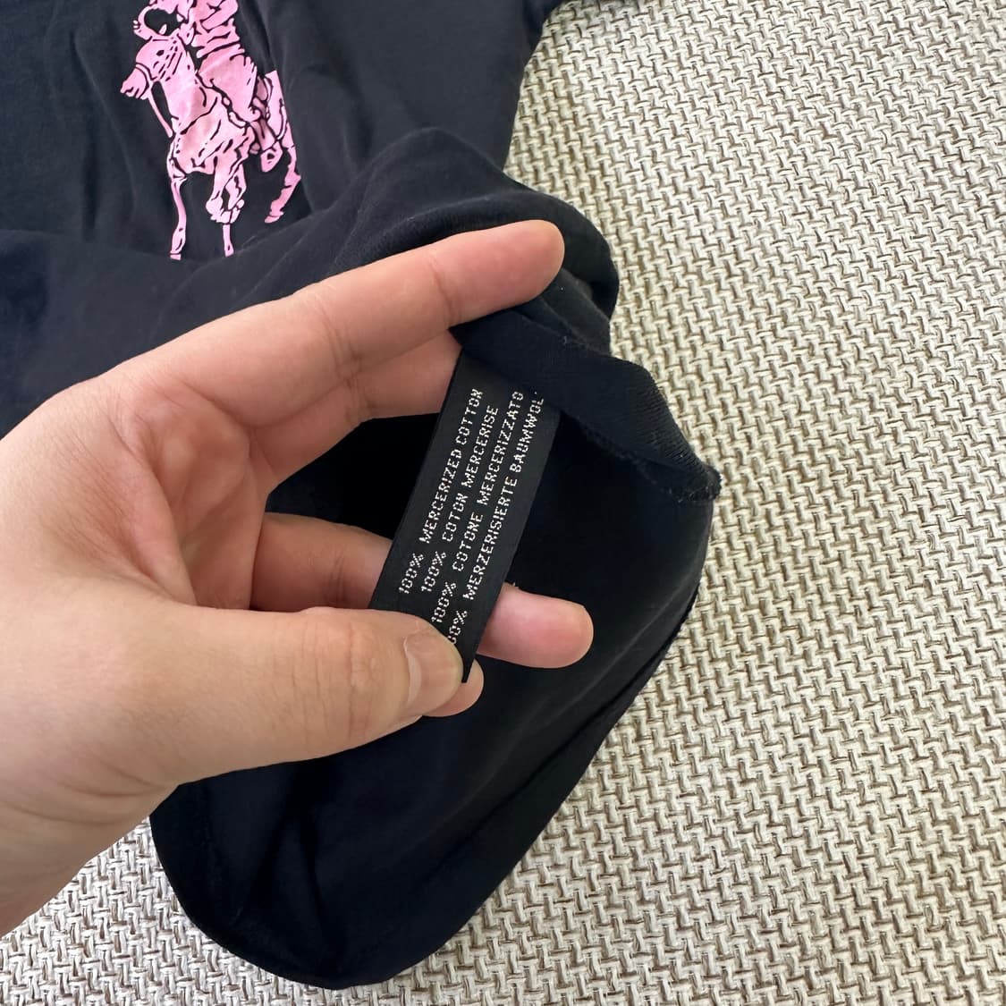 XS 랄프로렌 핑크 포니 티셔츠 0410D 상품이미지3