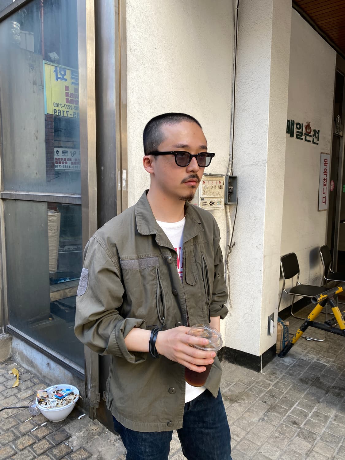 블랙 가죽 꼬임 팔찌 상품이미지6