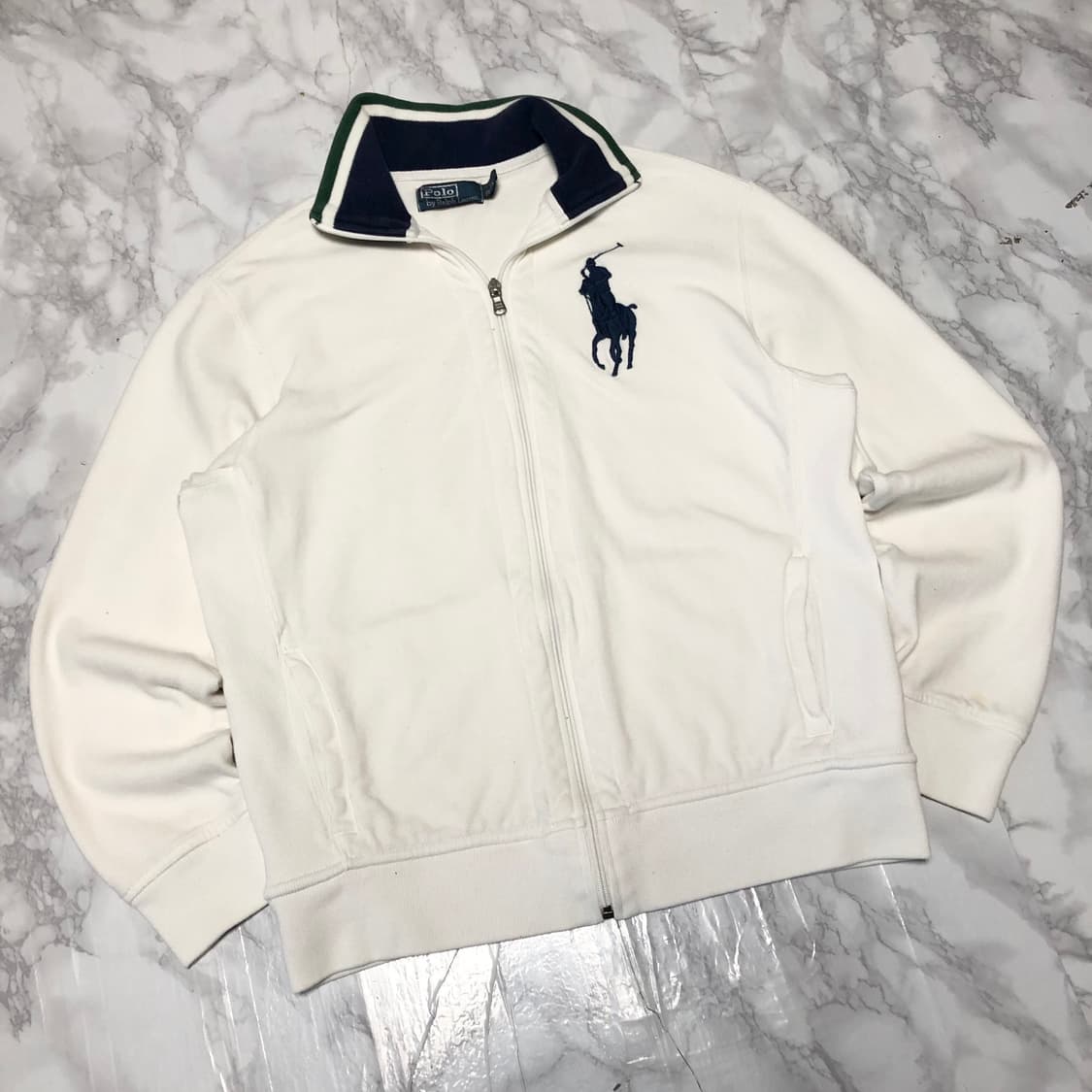 폴로 랄프로렌 빅포니 집업 자켓 화이트 상품이미지1