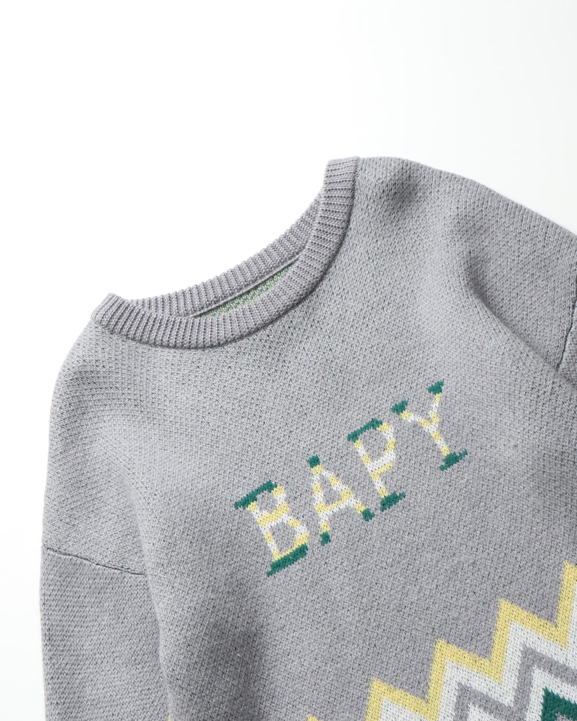 베이프 A BATHING APE Bapy Logo Knit Sweater 상품이미지3