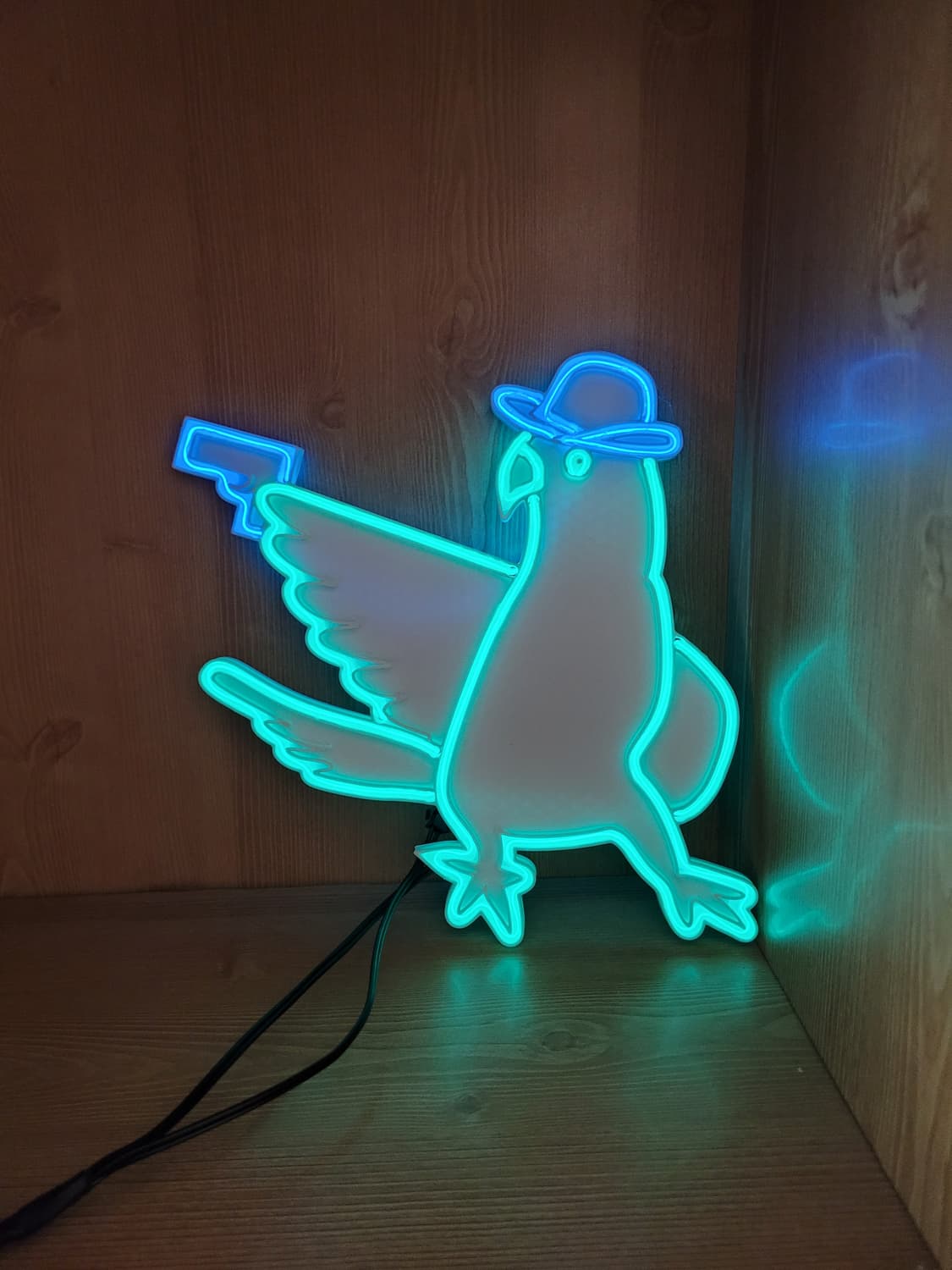 네온사인 앵무새 카우보이 led 램프 조명 무드등 상품이미지6