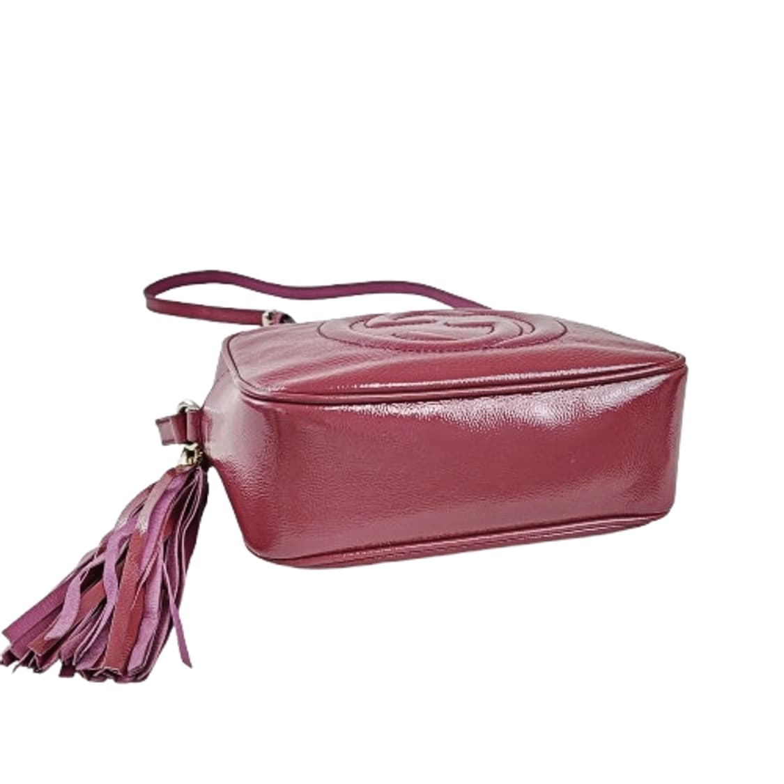 정품 구찌 소호 페이던트가죽 디스코백 바이올렛 스몰 상품이미지6