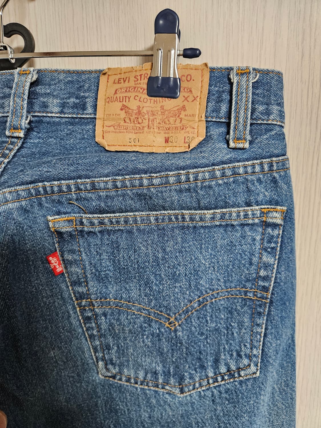 80s 리바이스 501 빈티지 30사이즈 555 미제  상품이미지3