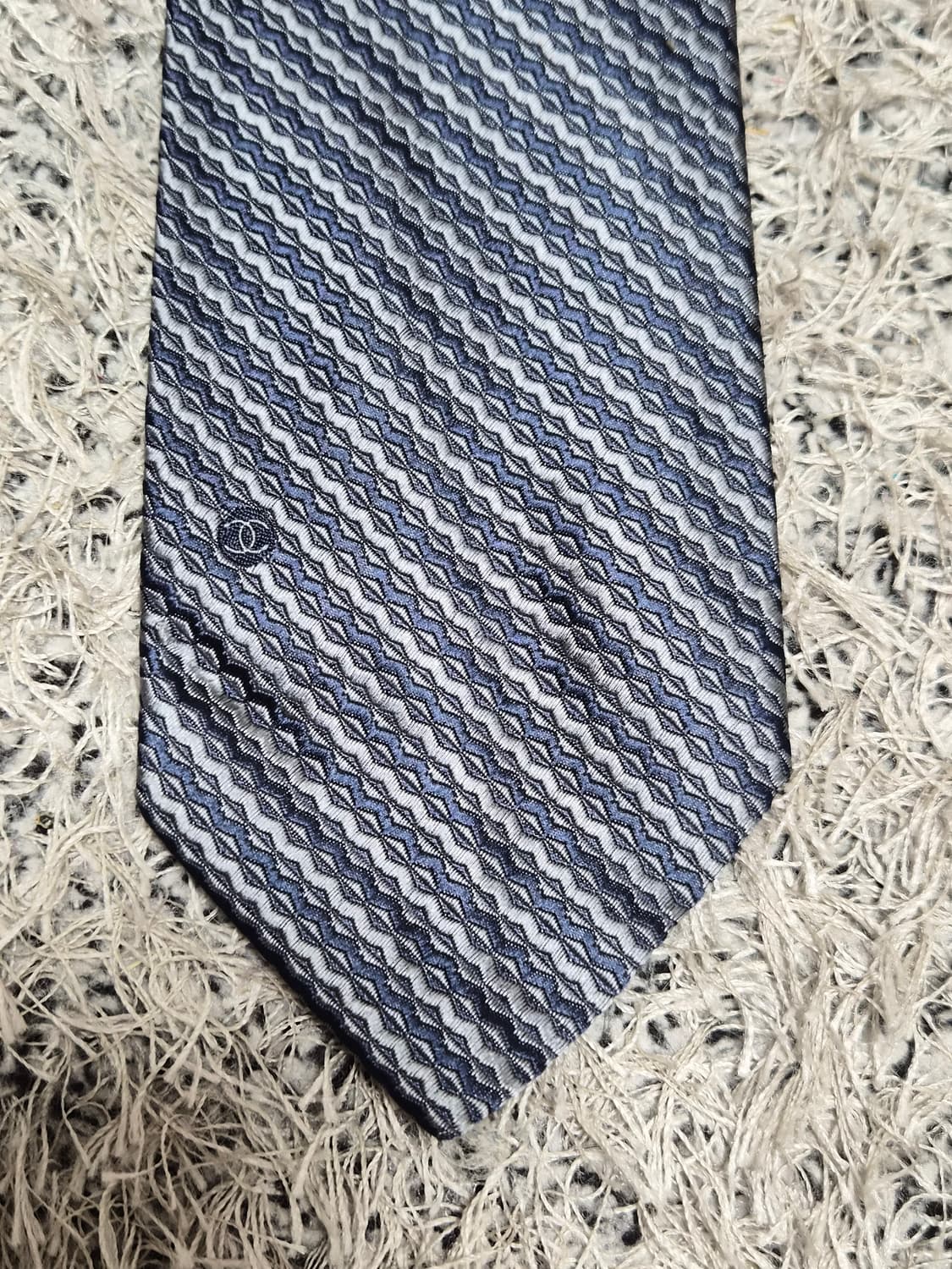 Chanel 사선 패턴 넥타이 Free - N61 상품이미지3