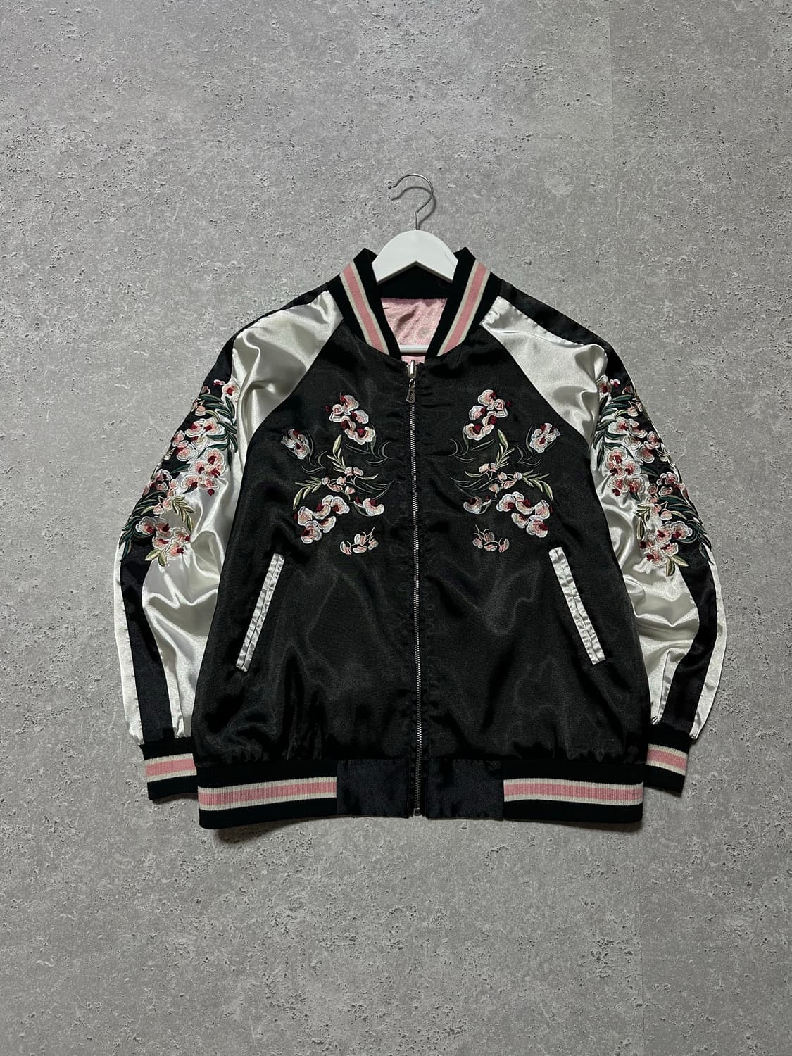 빈티지 벚꽃 리버시블 스카잔 자켓 상품이미지2